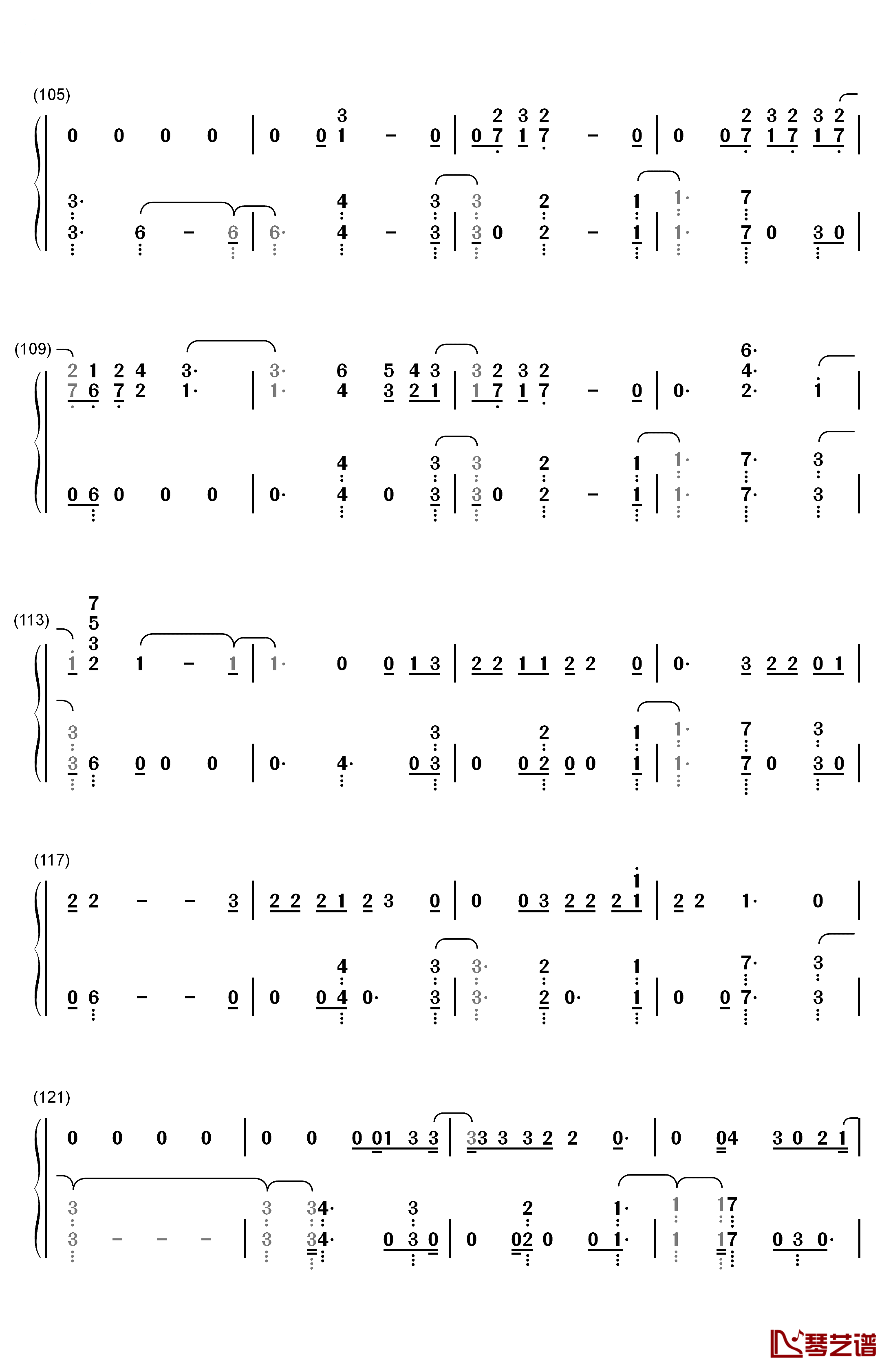 Cash Out钢琴简谱-数字双手-Calvin Harris7