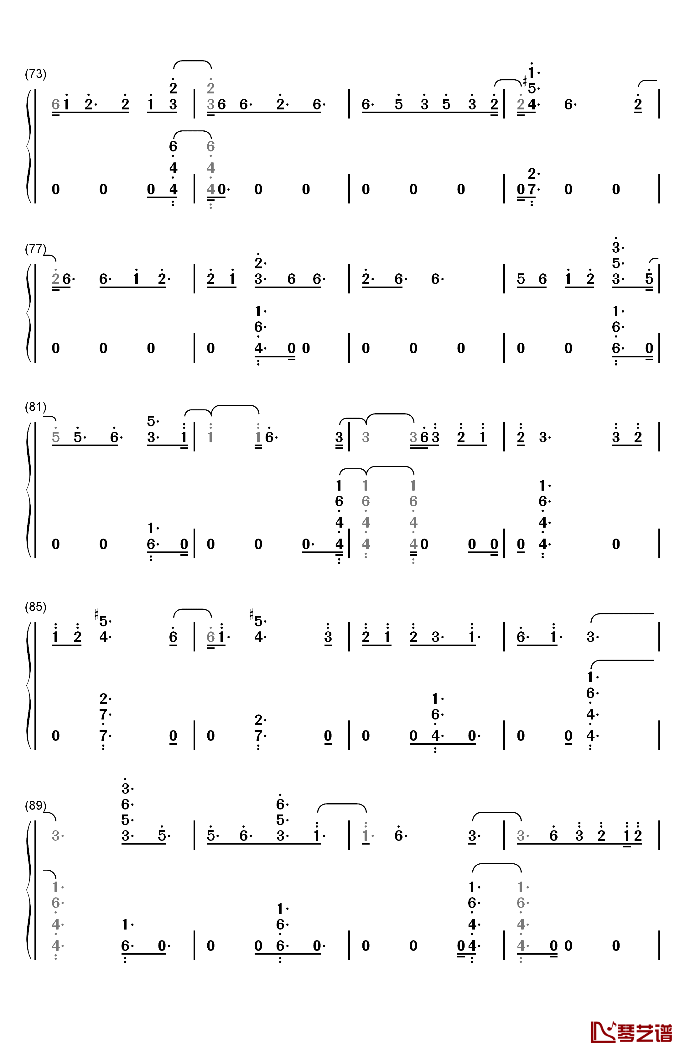 Hard To Love钢琴简谱-数字双手-Calvin Harris5