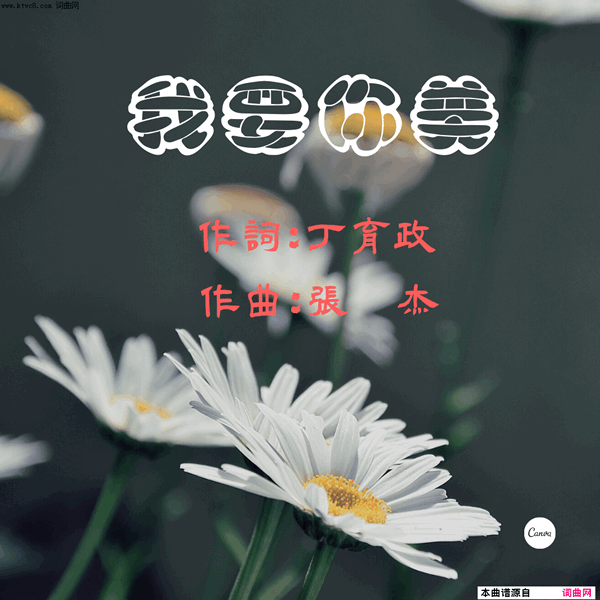 我要你美简谱1
