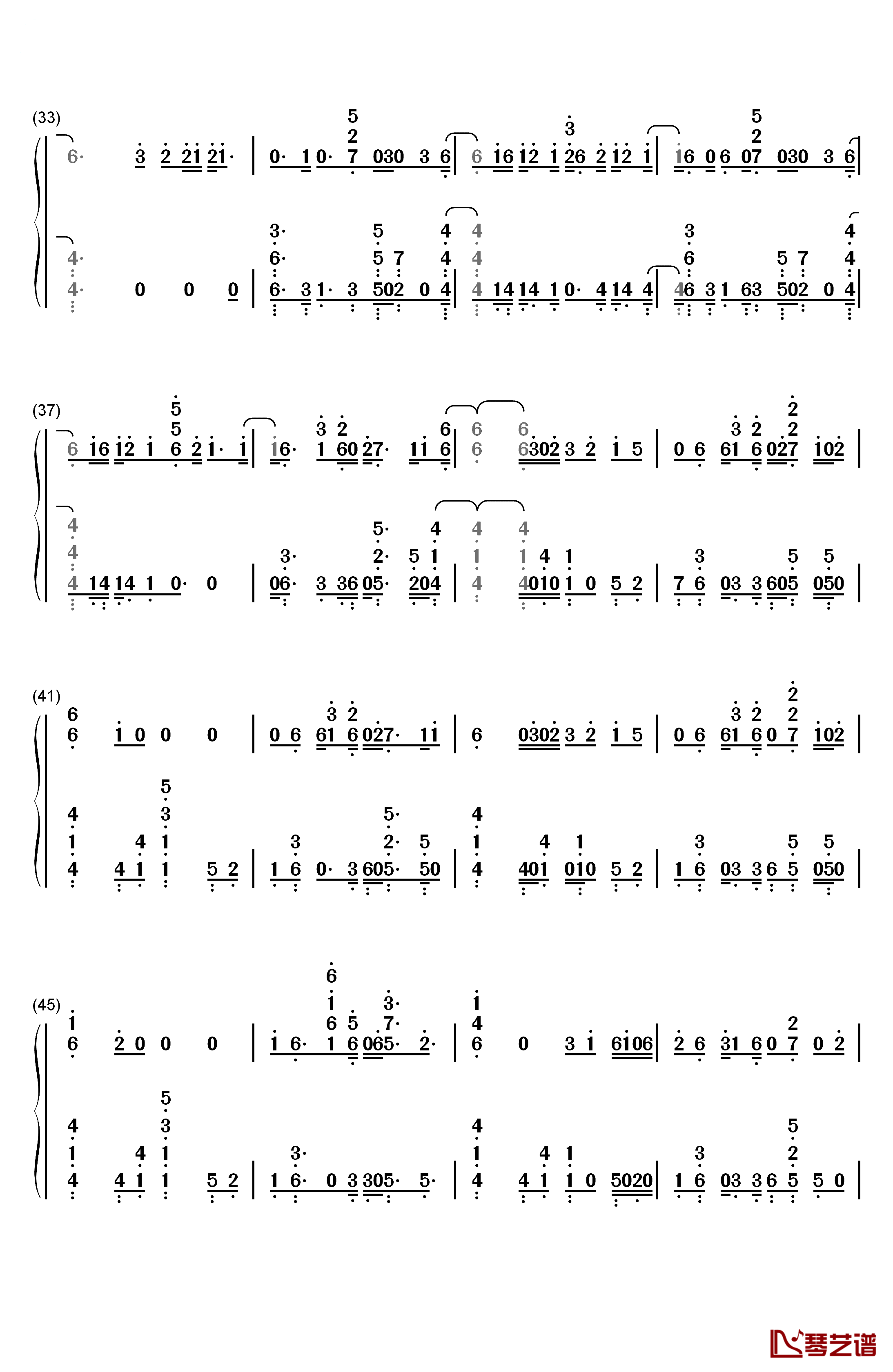 Colors钢琴简谱-数字双手-Jason Derulo3