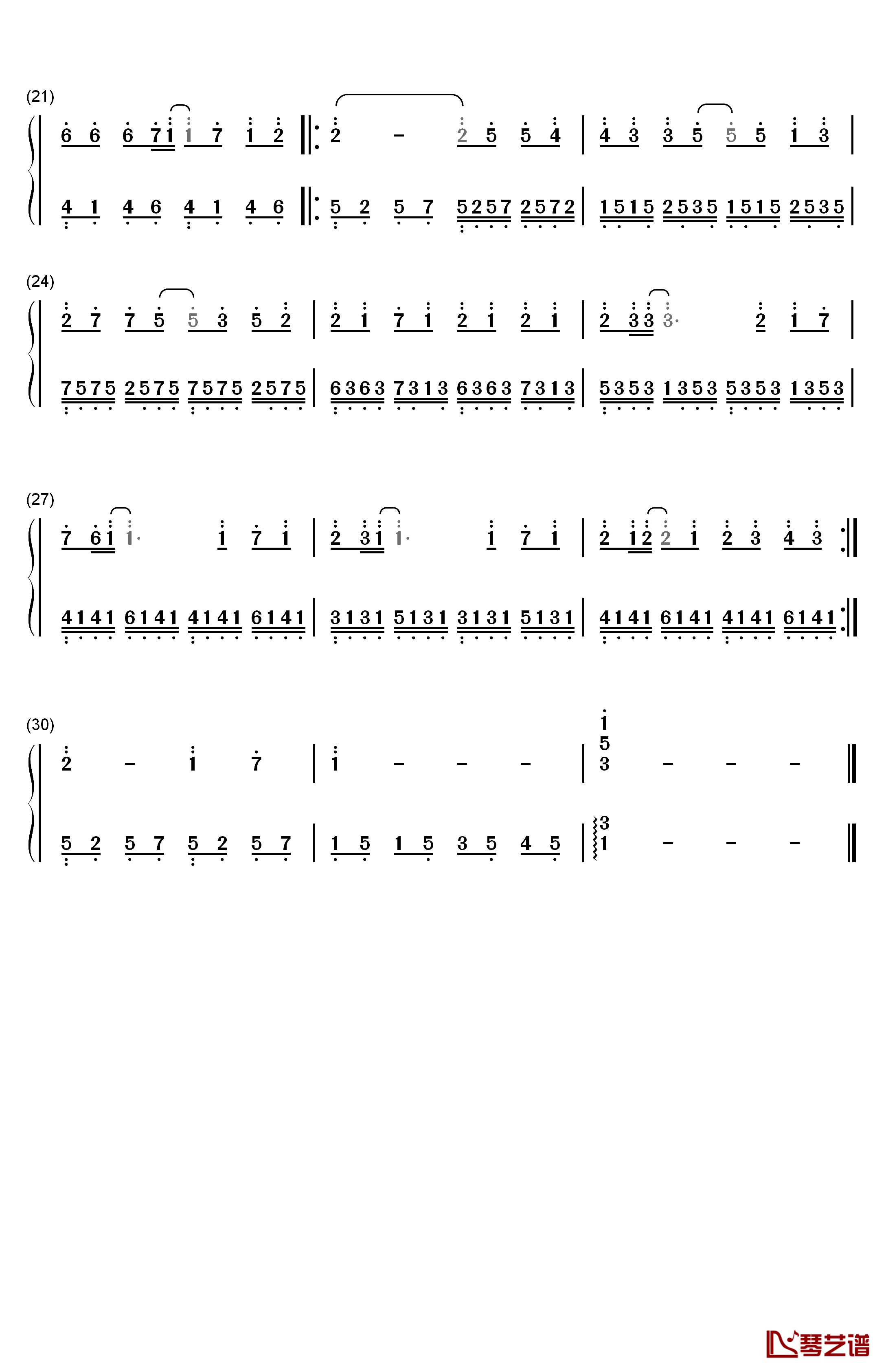 Vani有约会钢琴简谱-数字双手-周杰伦2