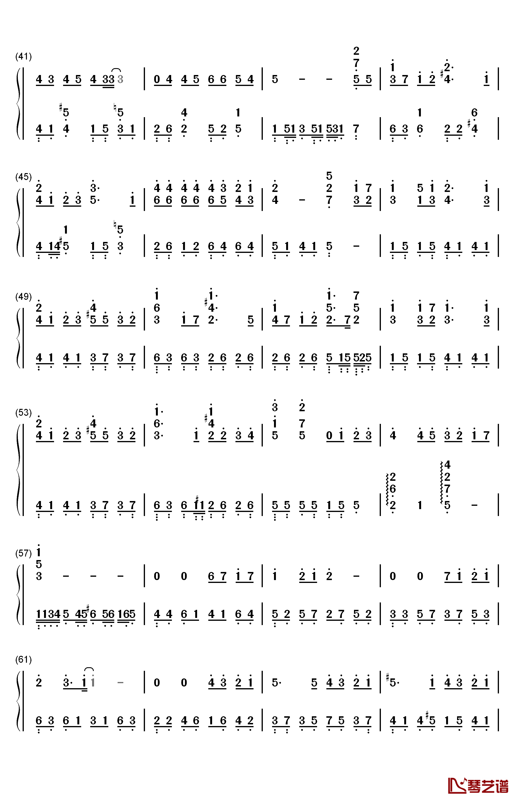 また君に会える日钢琴简谱-数字双手-宫脇诗音3