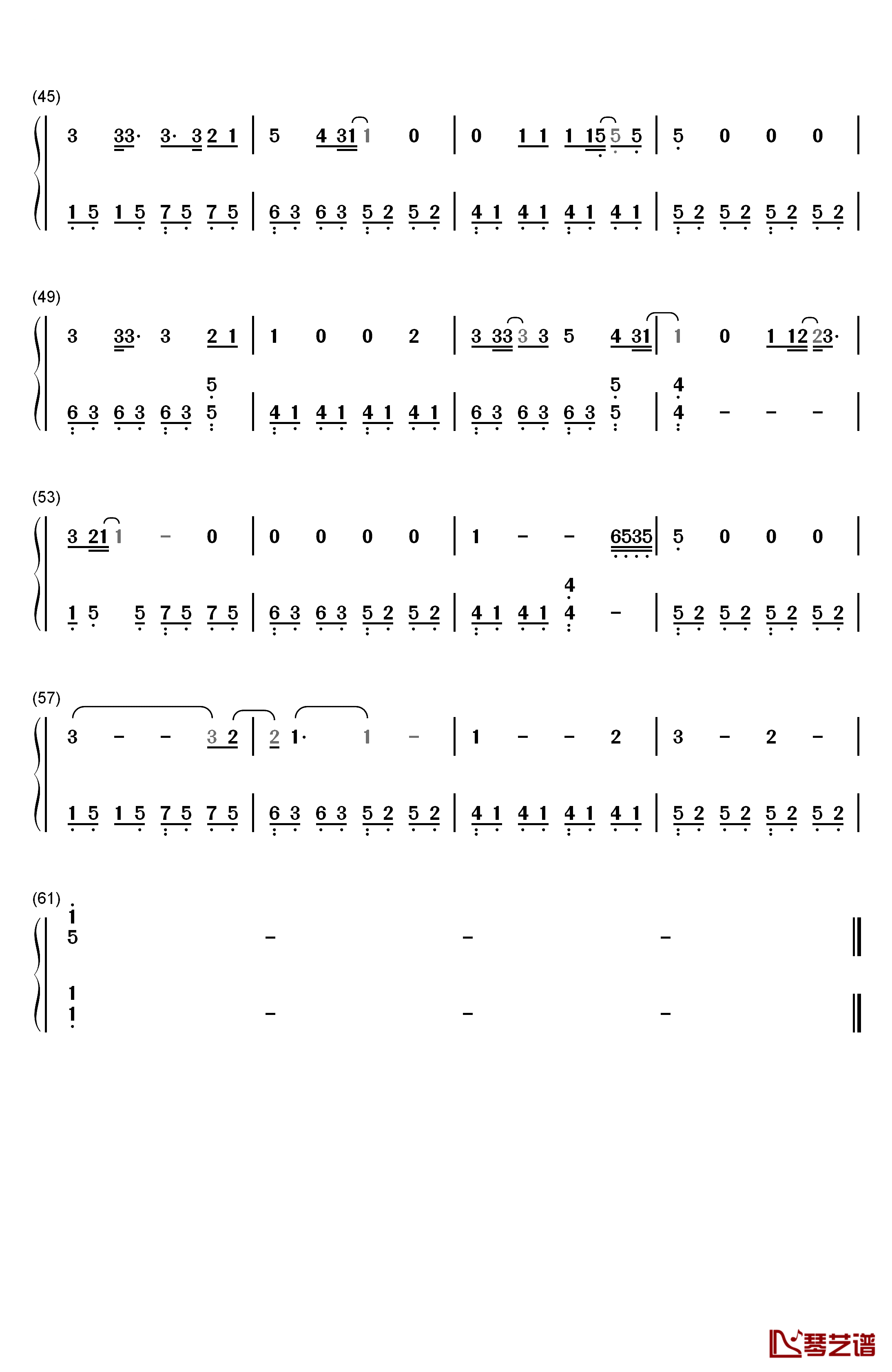 Green Day钢琴简谱-数字双手-Green Day3