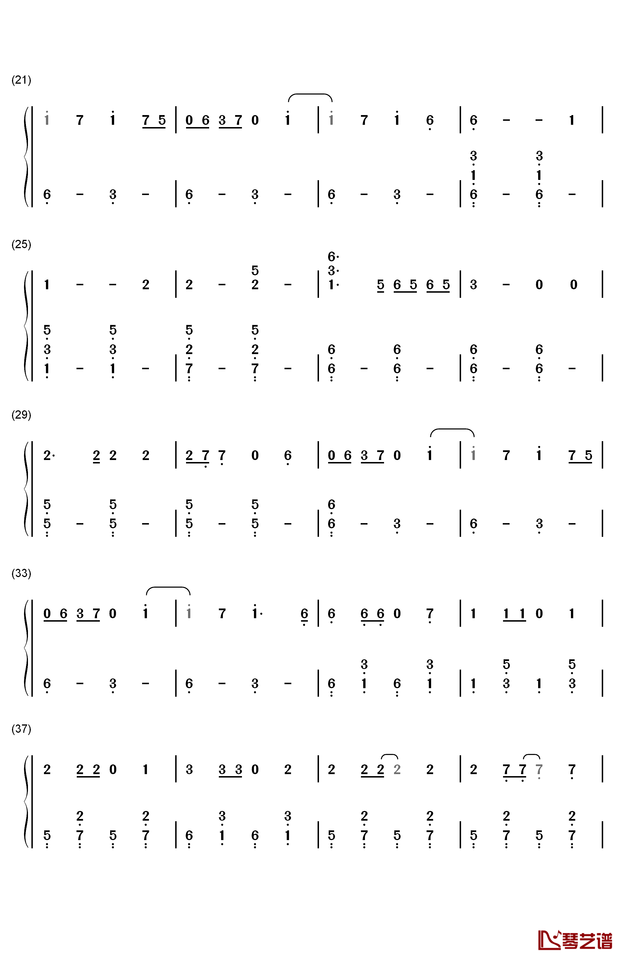 Jolene钢琴简谱-数字双手-Miley Cyrus2