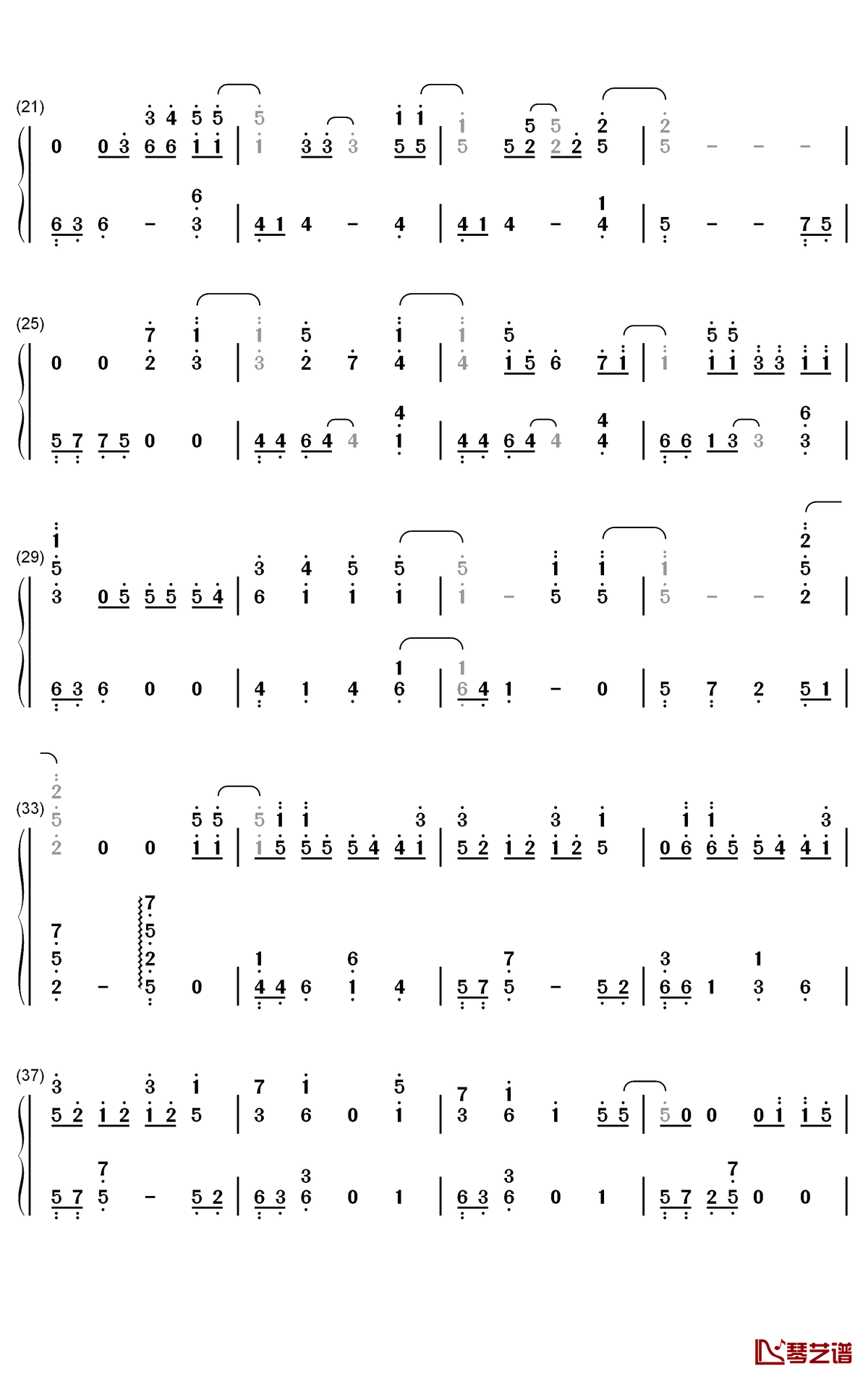 Us Again钢琴简谱-数字双手-Seventeen2