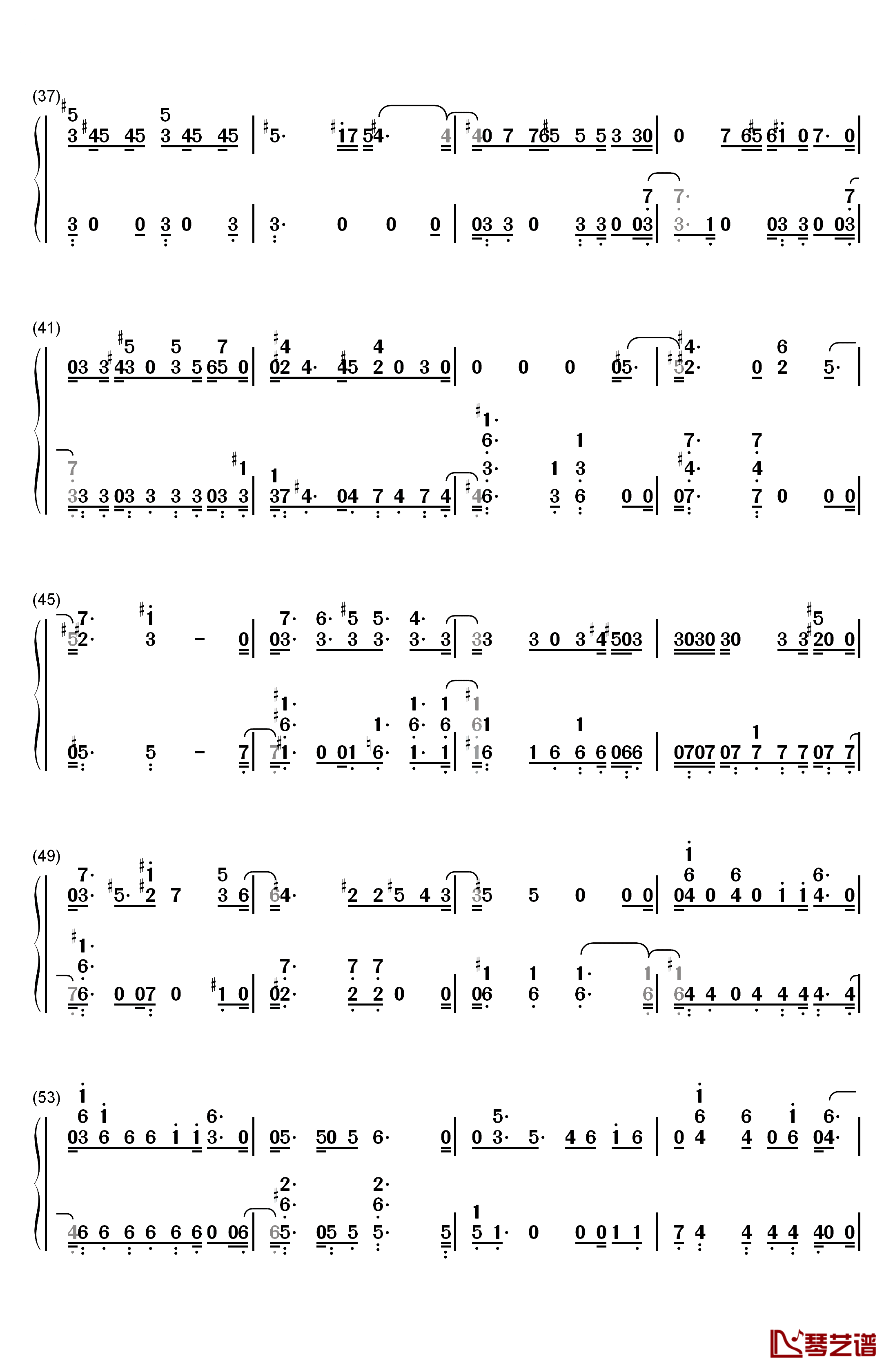 Wake Me Up钢琴简谱-数字双手-TWICE3