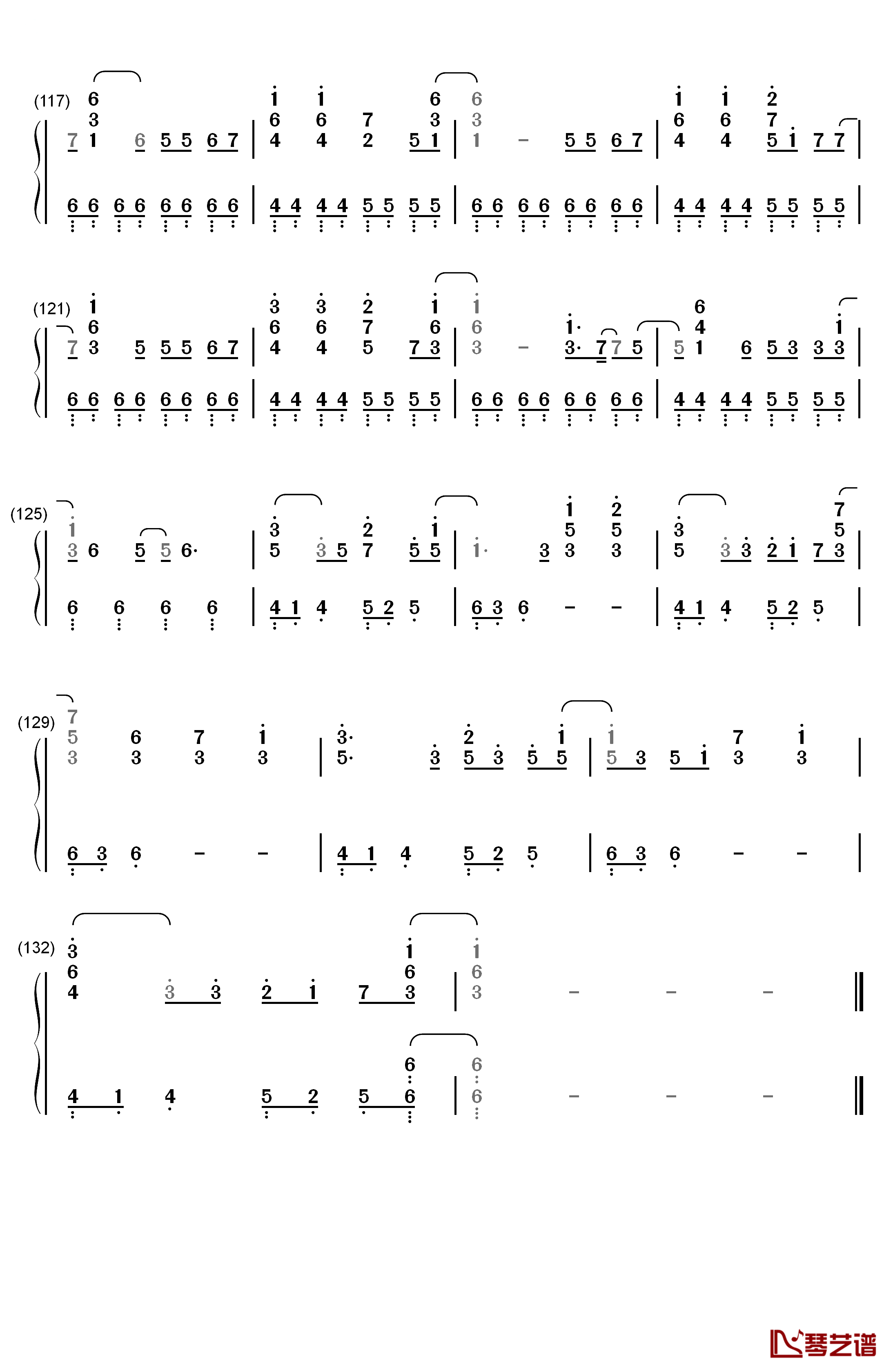 Haru Haru钢琴简谱-数字双手-Big Bang6