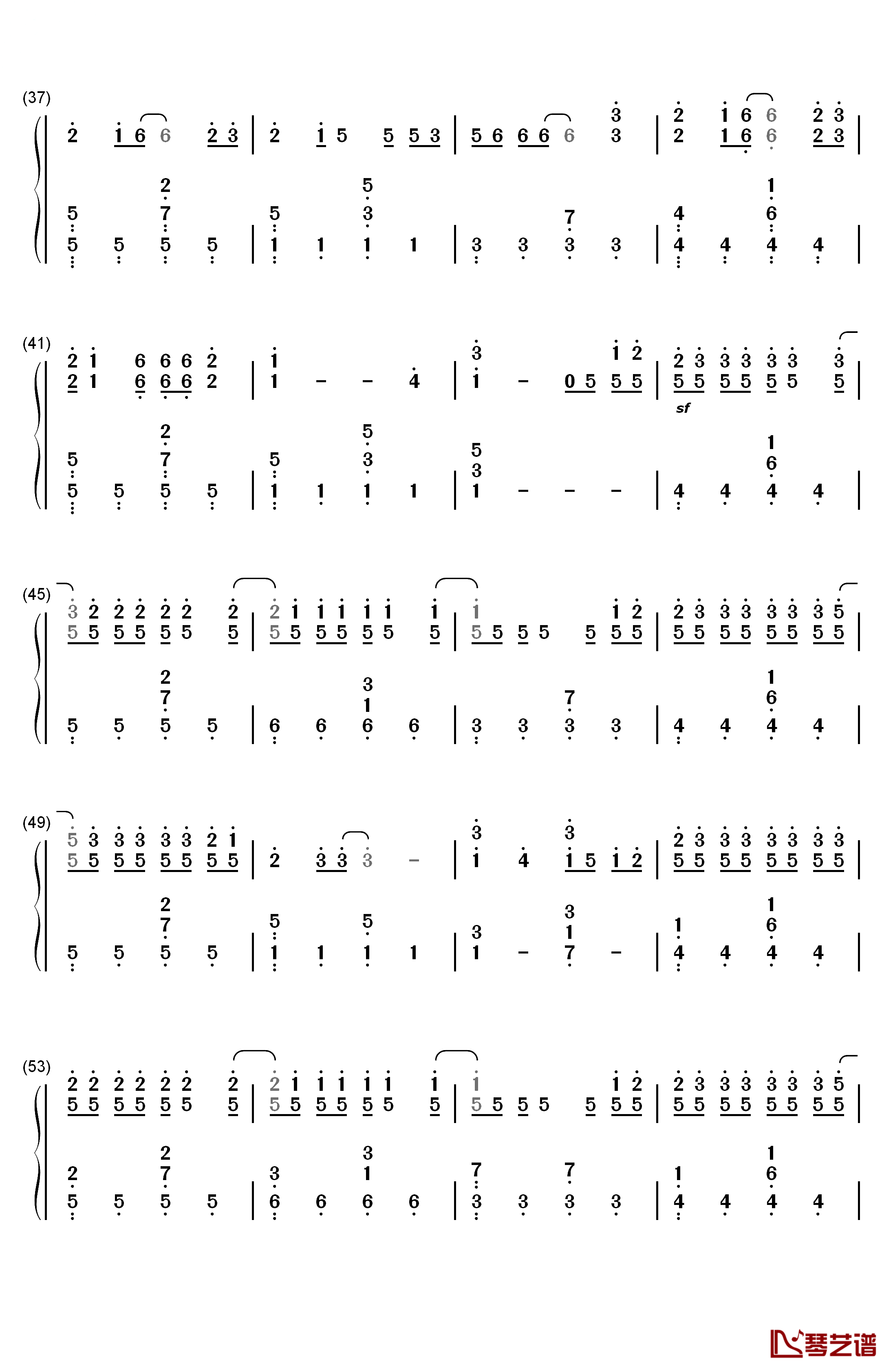 secret base 君がくれたもの钢琴简谱-数字双手-ZONE3