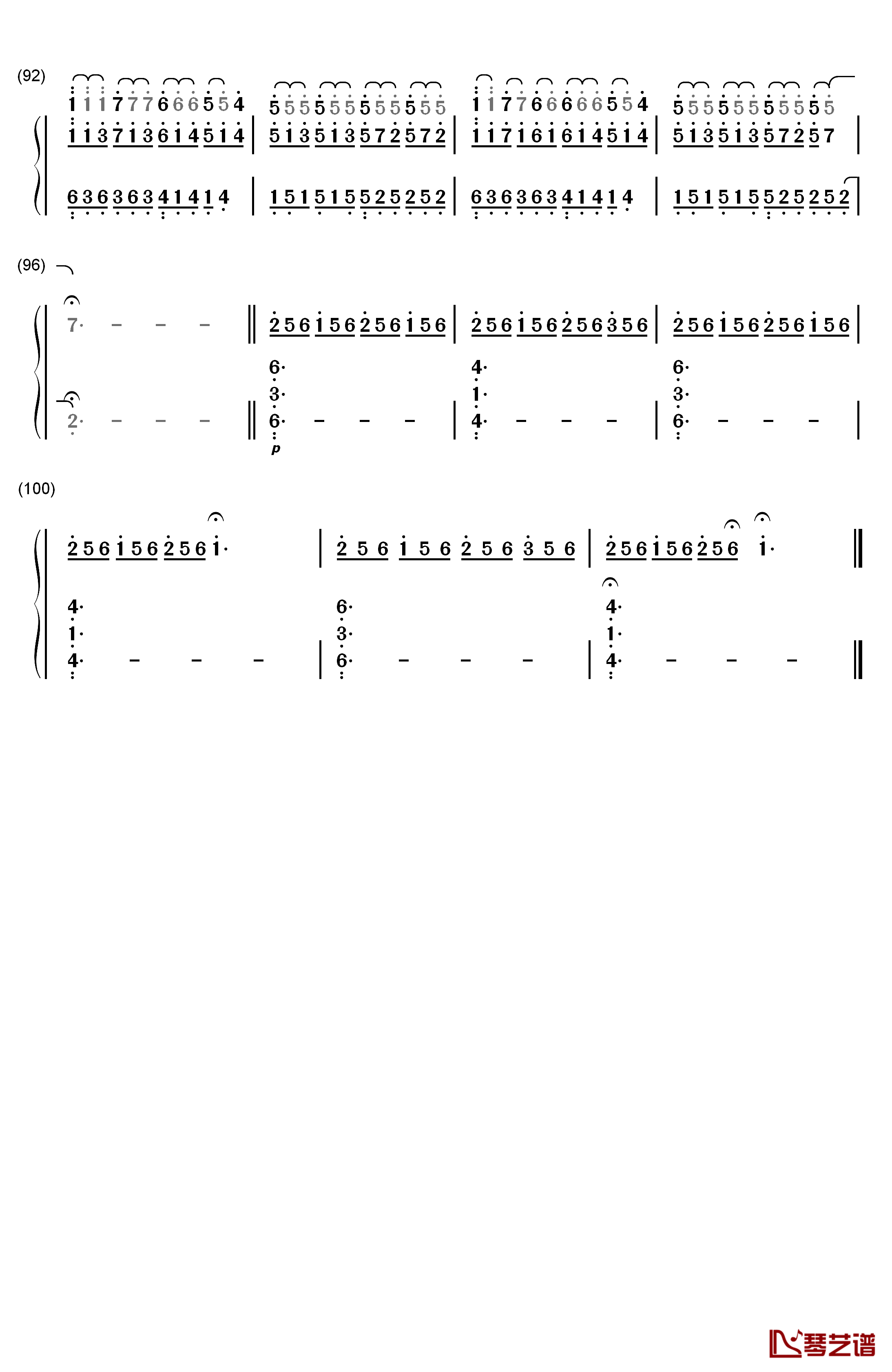 Nuvole Bianche钢琴简谱-数字双手-Ludovico Einaudi5