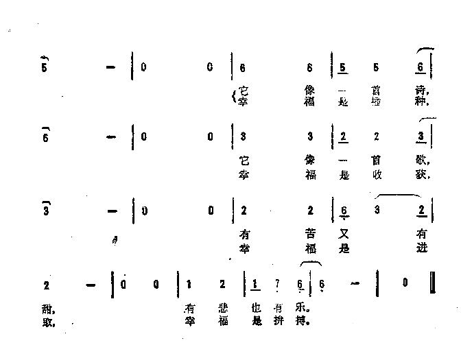 幸福是什么简谱-崔海棠演唱-作曲：朱德荣词曲1