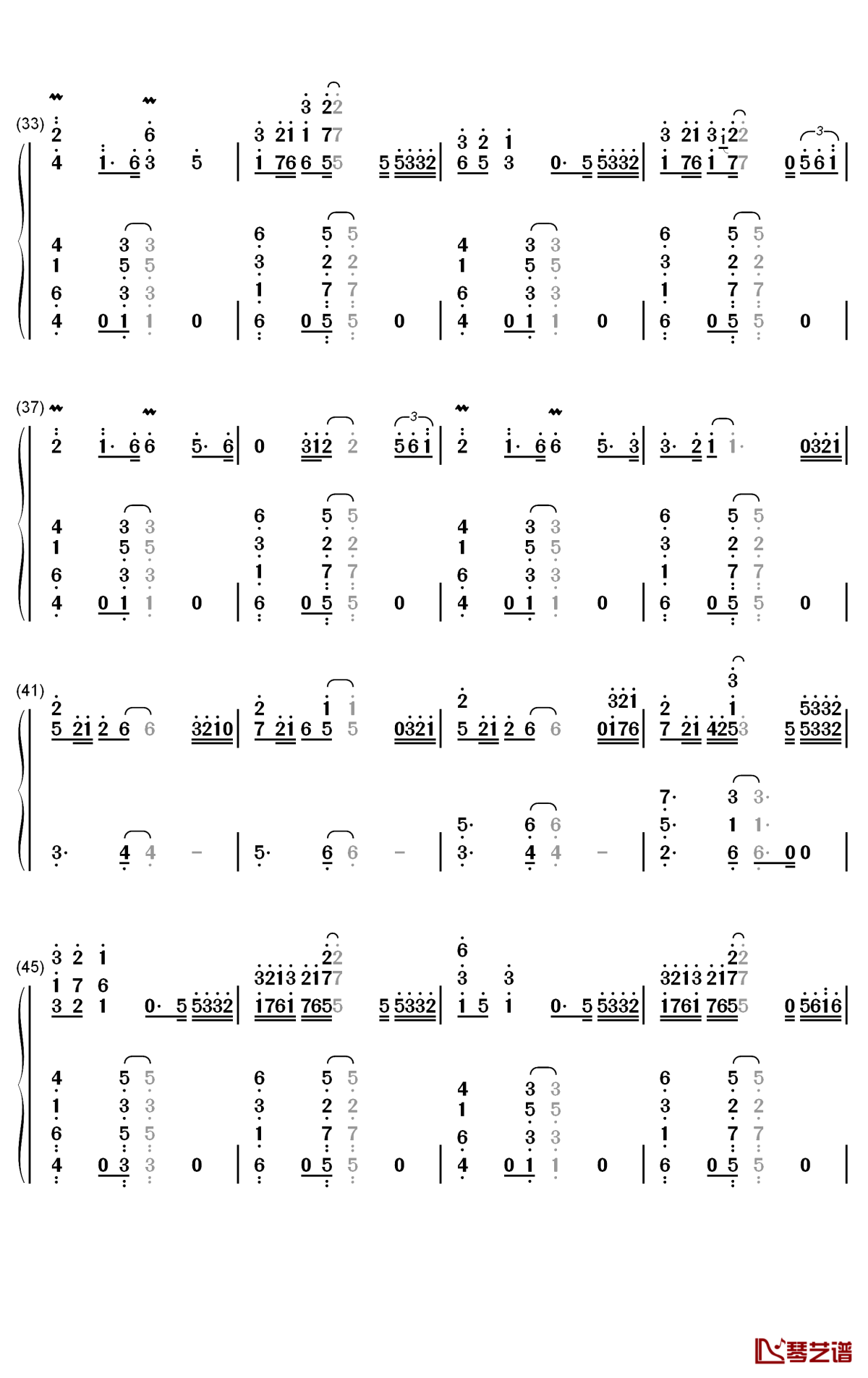 This City钢琴简谱-数字双手-Sam Fischer3