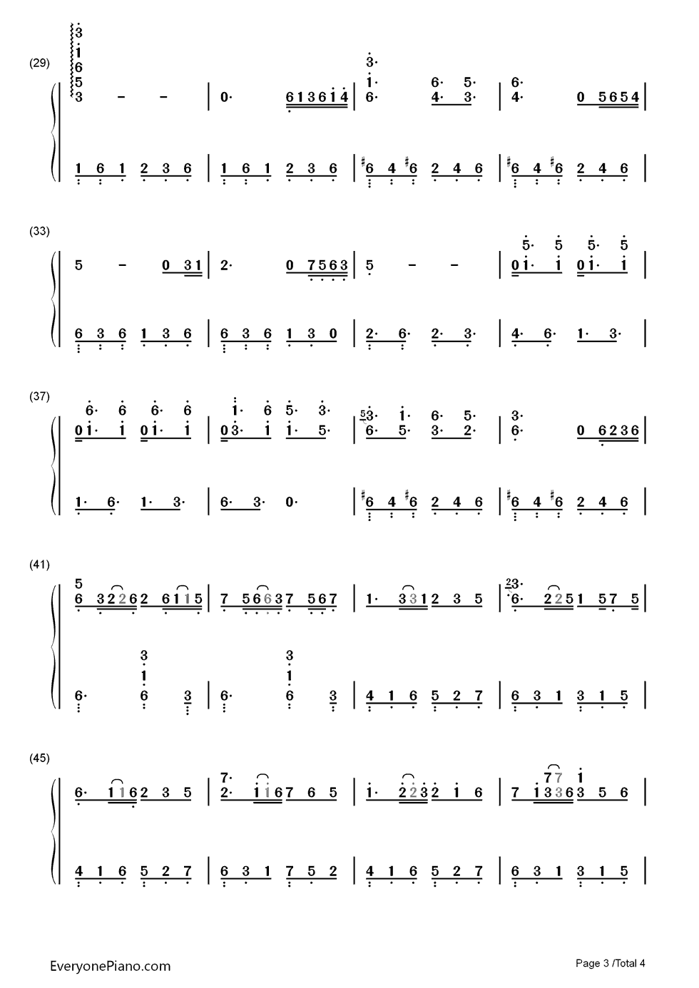 Romantic Nights钢琴简谱-数字双手-Pete Calandra3
