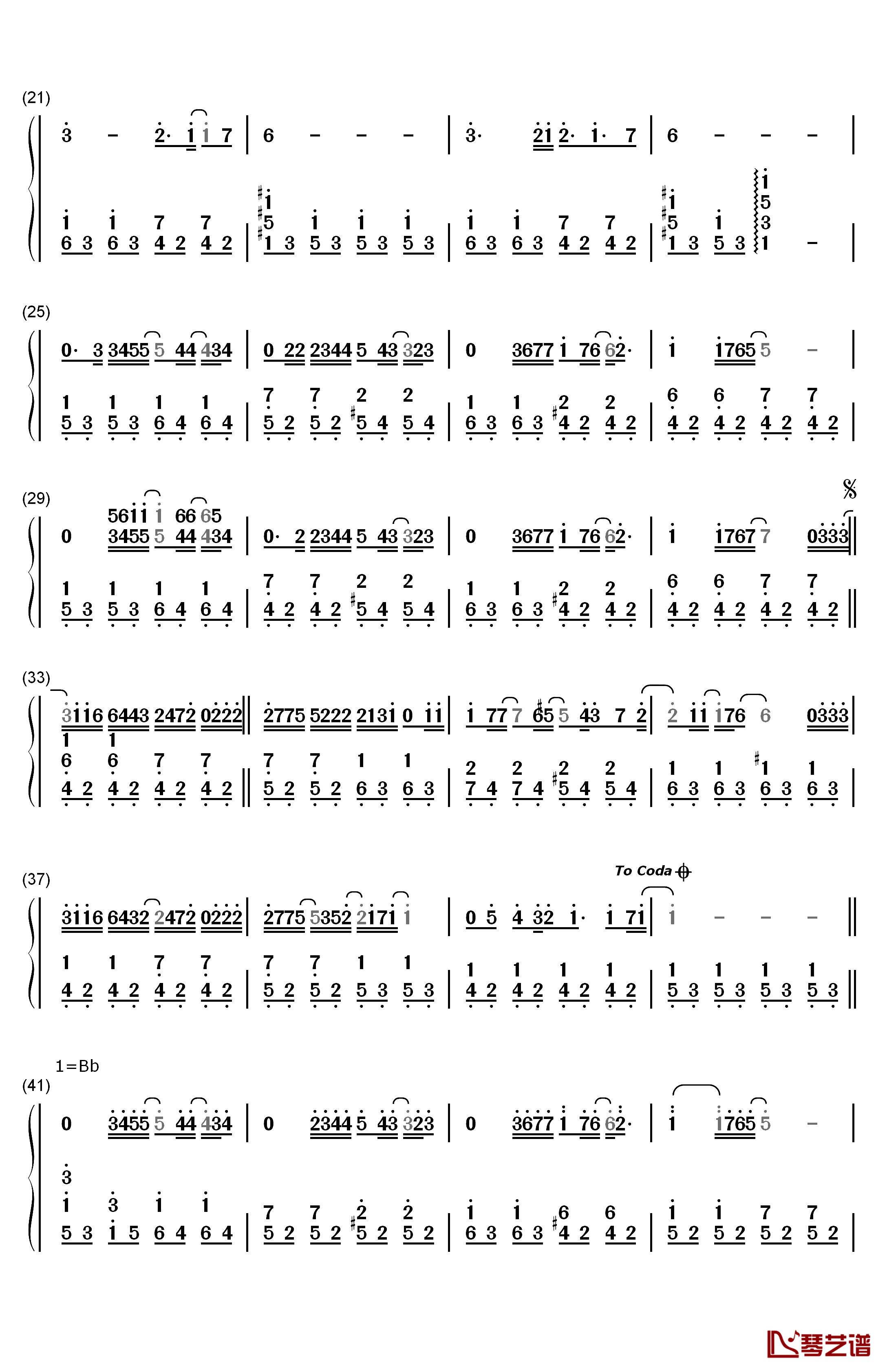For Fruit Basket钢琴简谱-数字双手-冈崎律子2