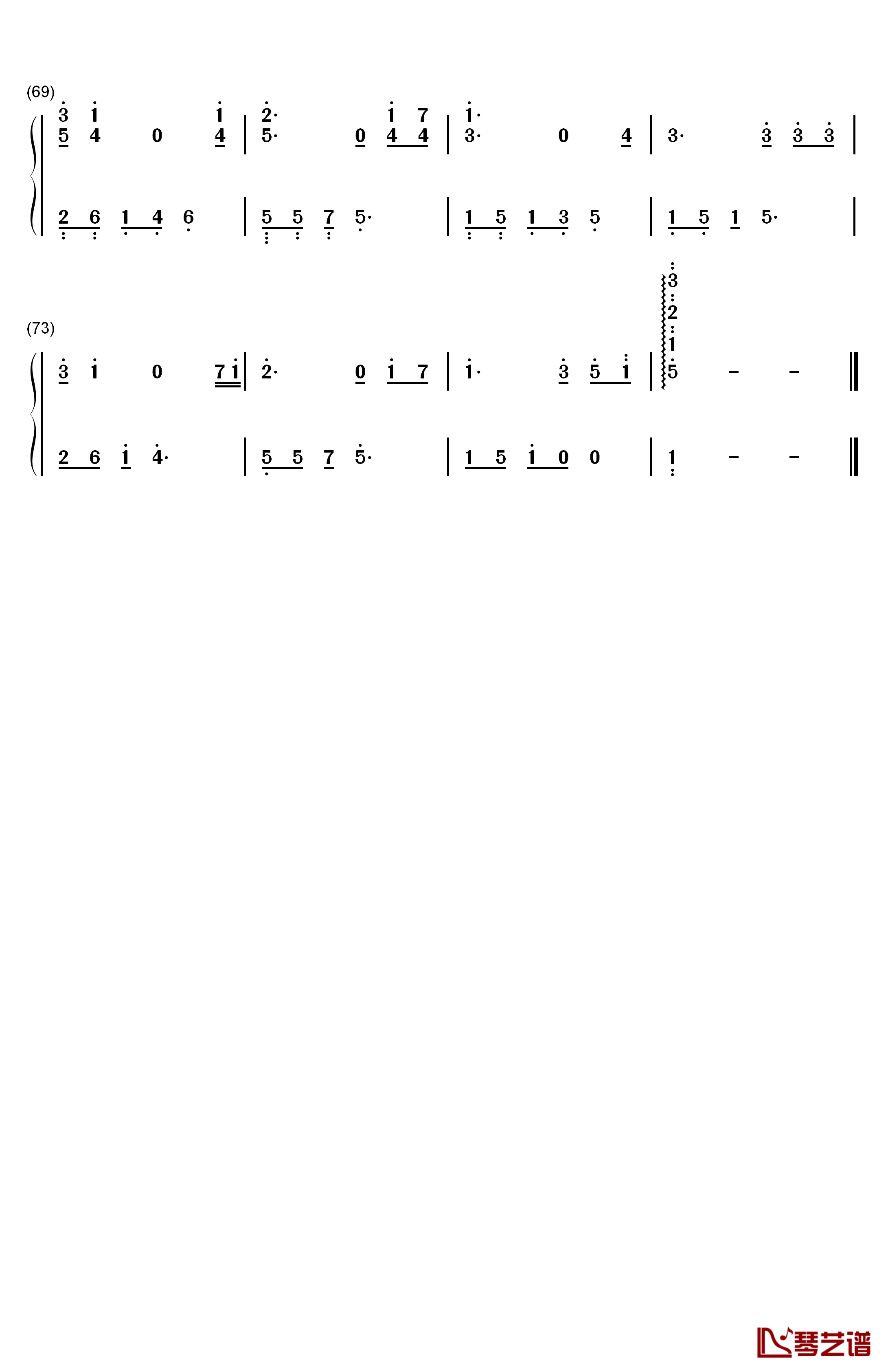 我们不是说好了吗钢琴简谱-数字双手-彭于晏  白百何4