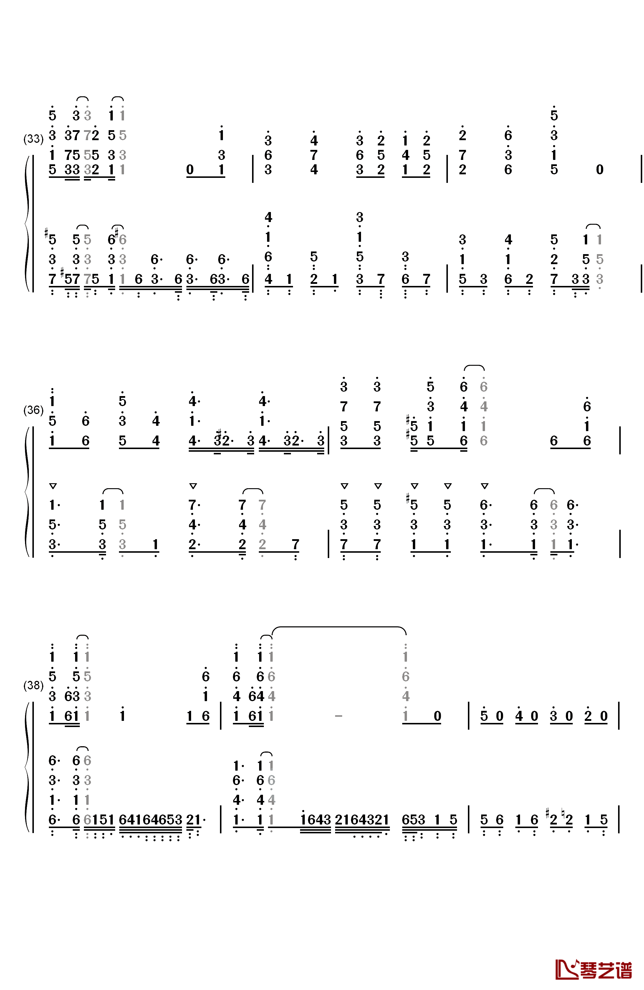 ミラクルカラーズ☆本日も異常ナシ钢琴简谱-数字双手-COLORS☆SLASH4