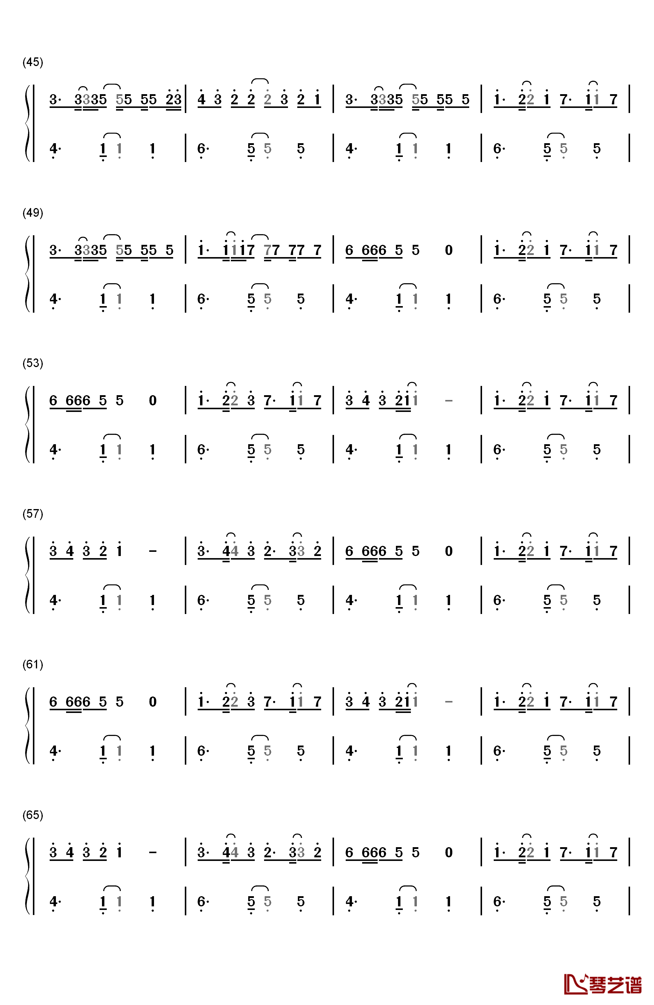 Fast Car钢琴简谱-数字双手-Jonas Blue3