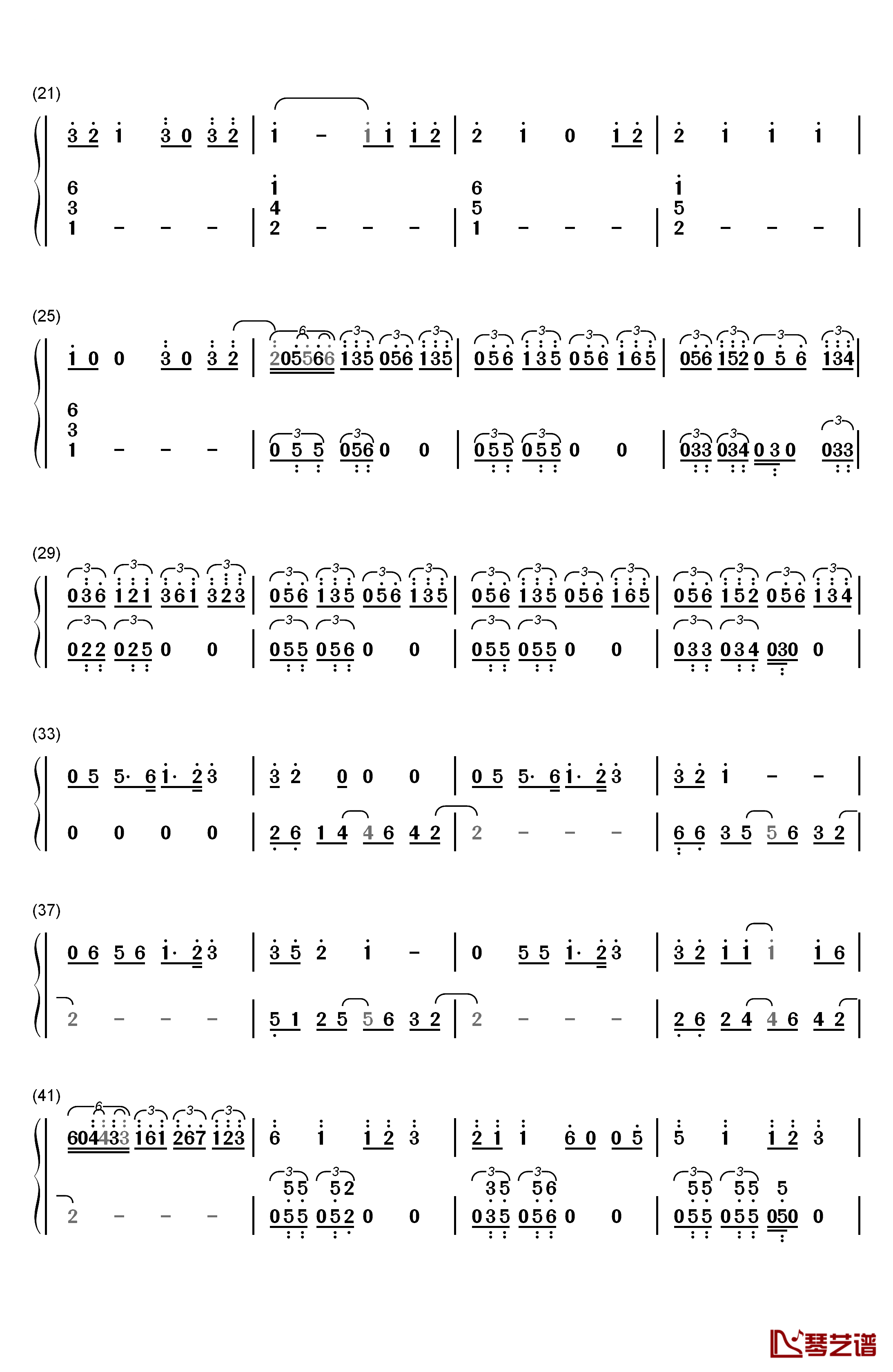 Latch钢琴简谱-数字双手-Disclosure Sam Smith2