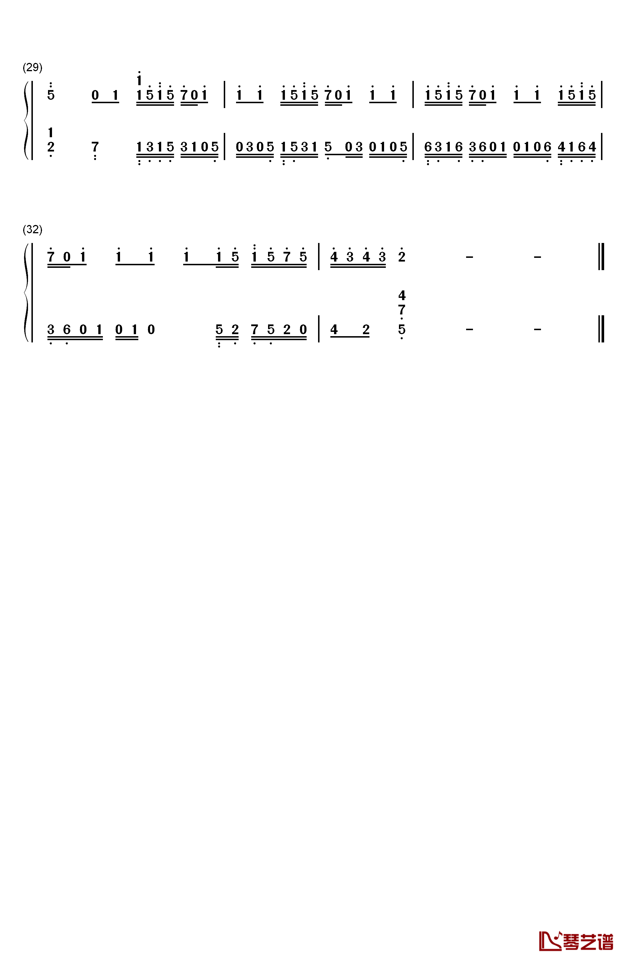 The Scale Song钢琴简谱-数字双手-Kan R. Gao3