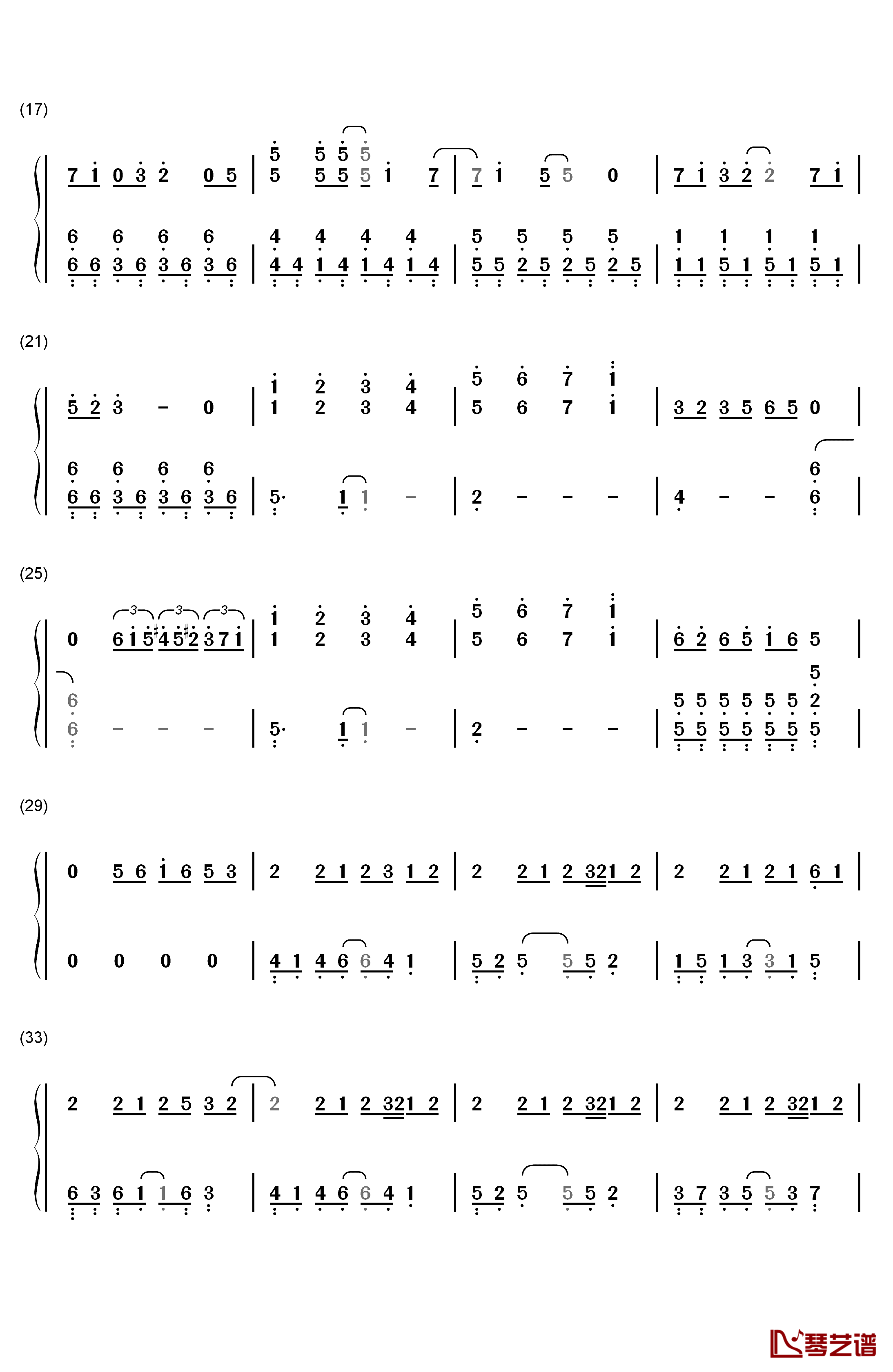 スパイス钢琴简谱-数字双手-东京カランコロン2