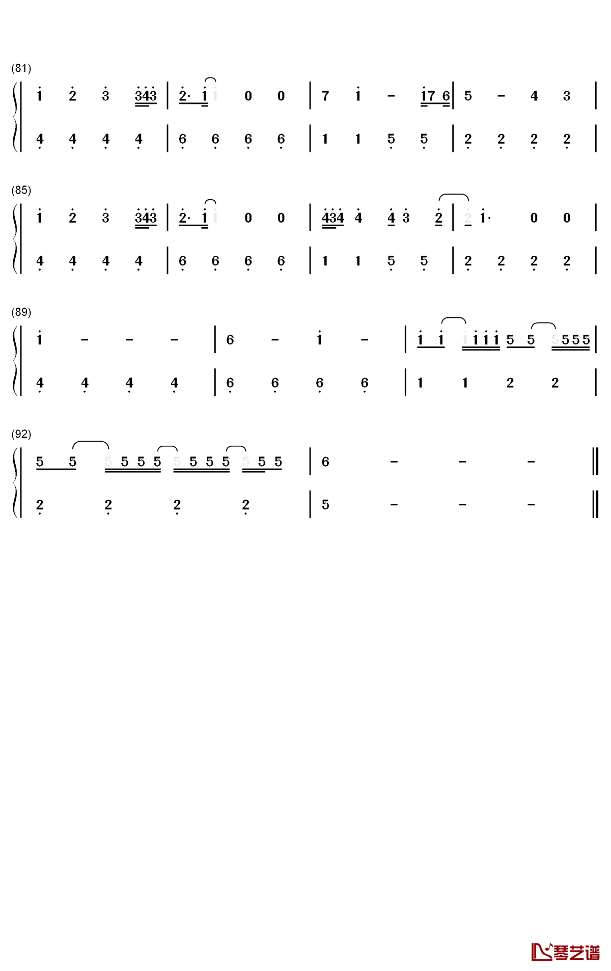Delete Forever钢琴简谱-Grimes歌曲-数字双手曲谱4