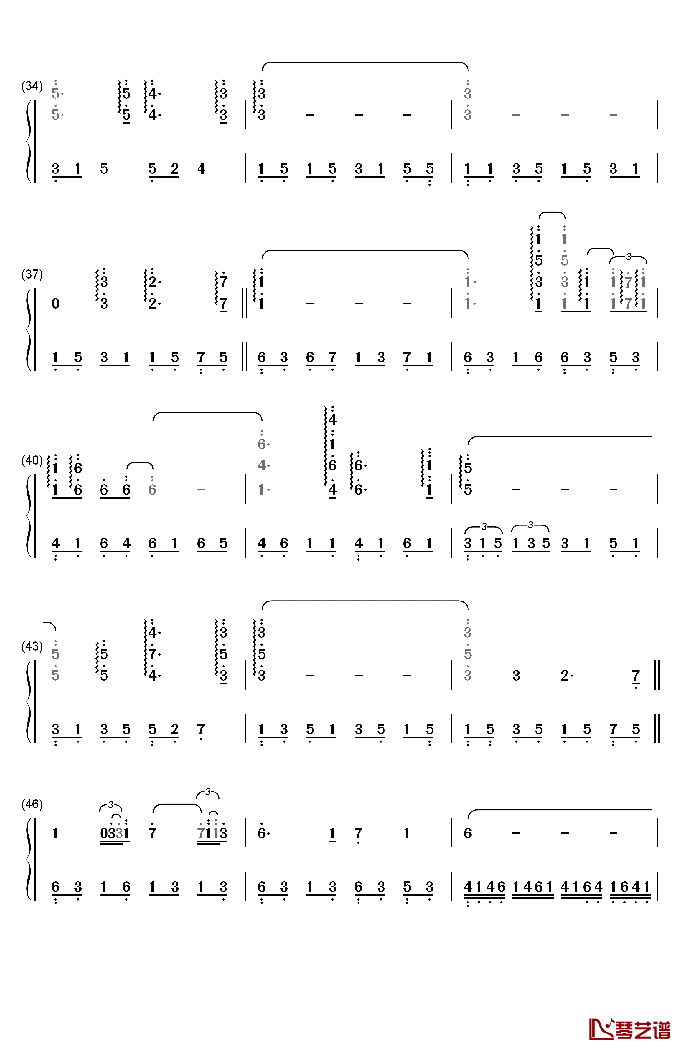 Gracefully钢琴简谱-数字双手-Giovanni Marradi(乔瓦尼)3