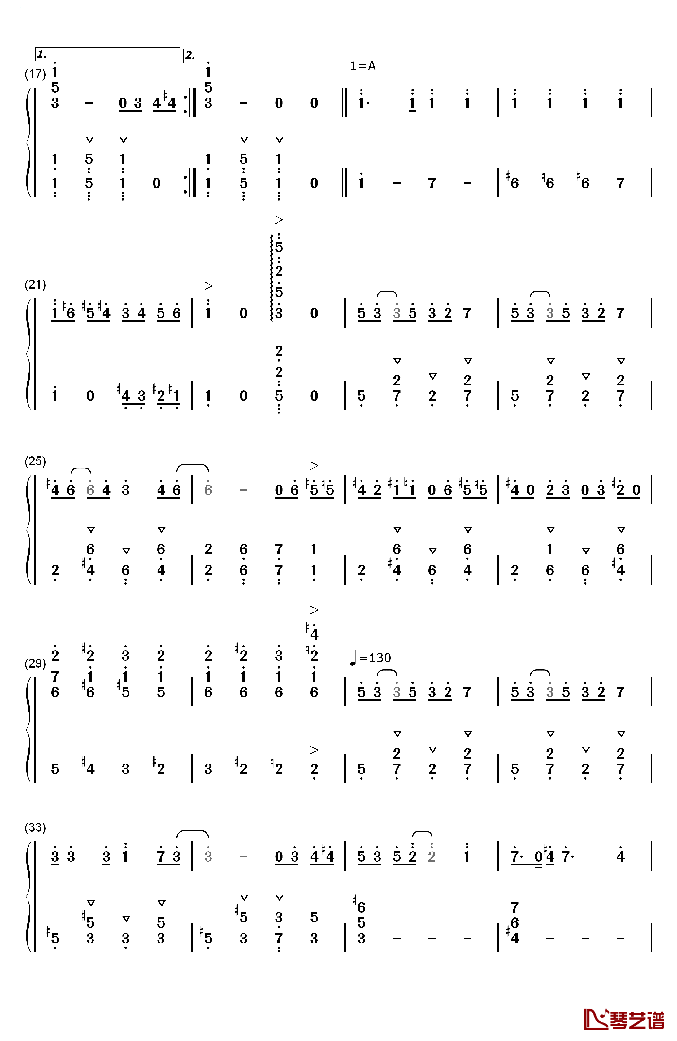 Rag Time On The Rag钢琴简谱-数字双手-崎谷健次郎2