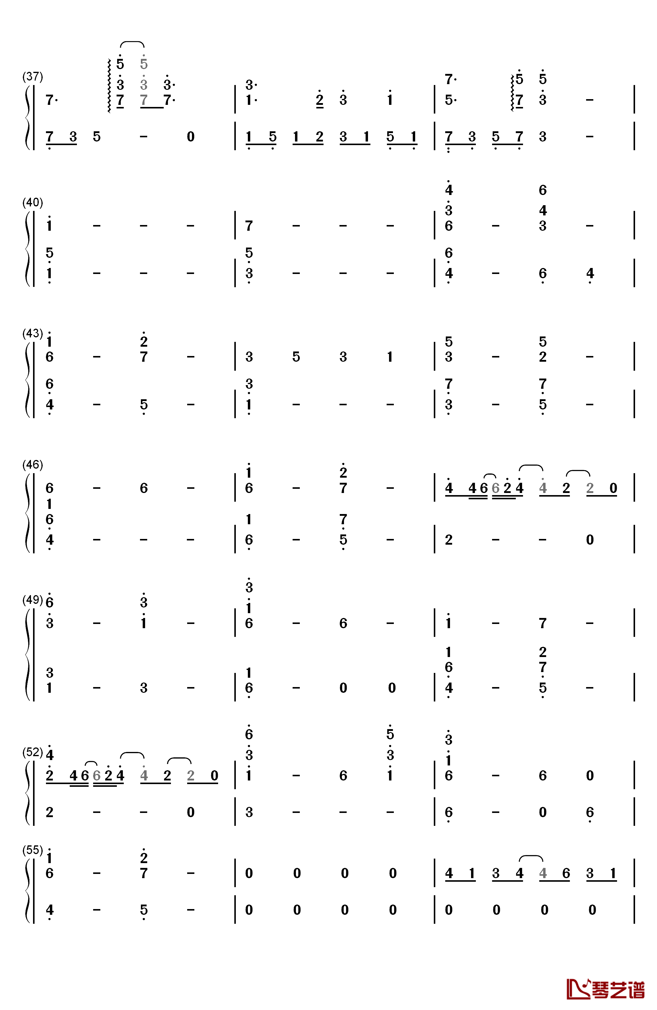 Everything's Alright钢琴简谱-数字双手-Laura Shigihara3