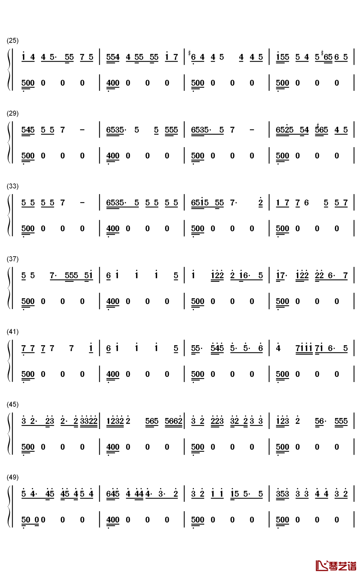 Stupid Love钢琴简谱-数字双手-Lady Gaga2
