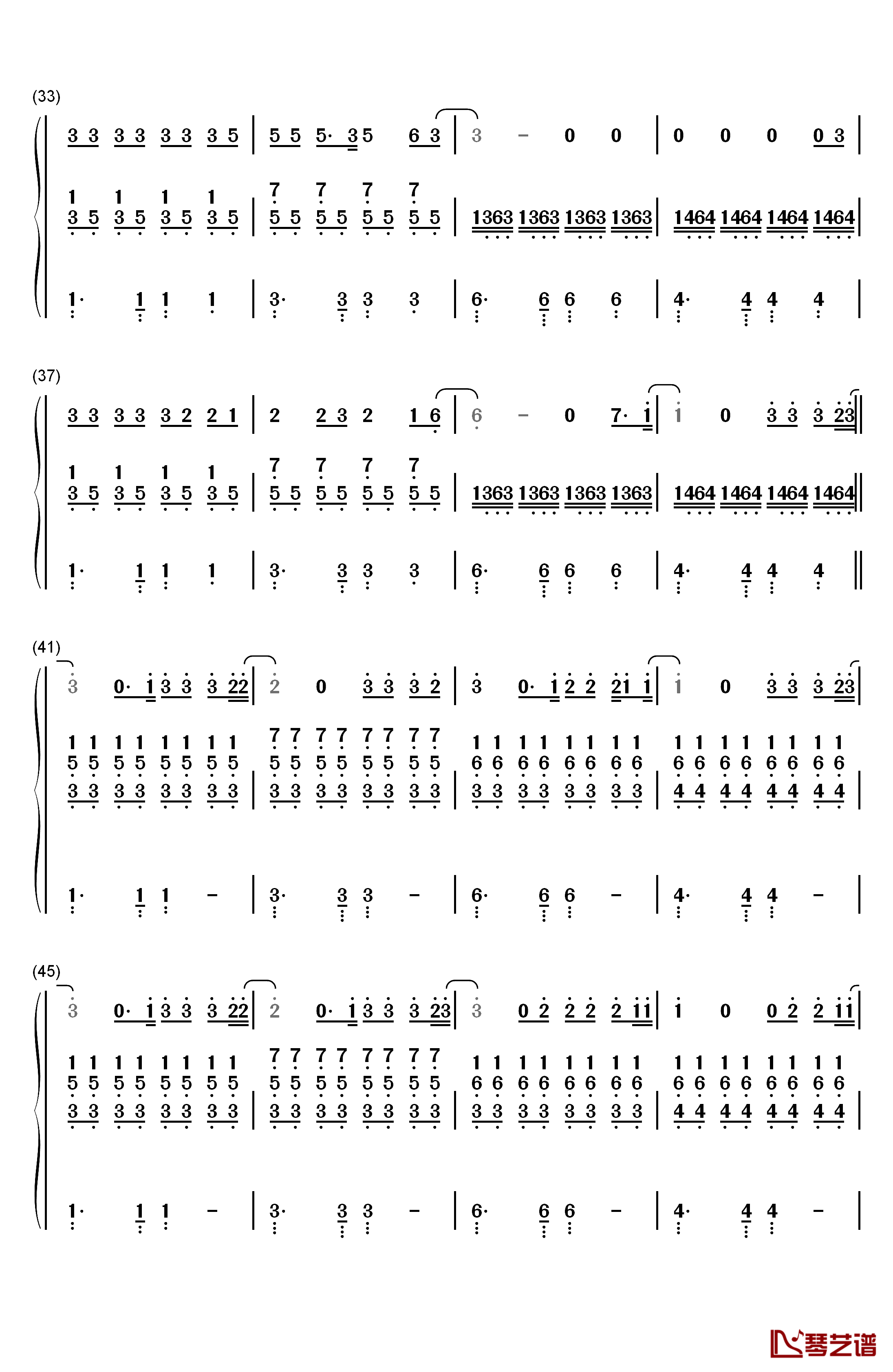 You Say钢琴简谱-数字双手-Lauren Daigle3