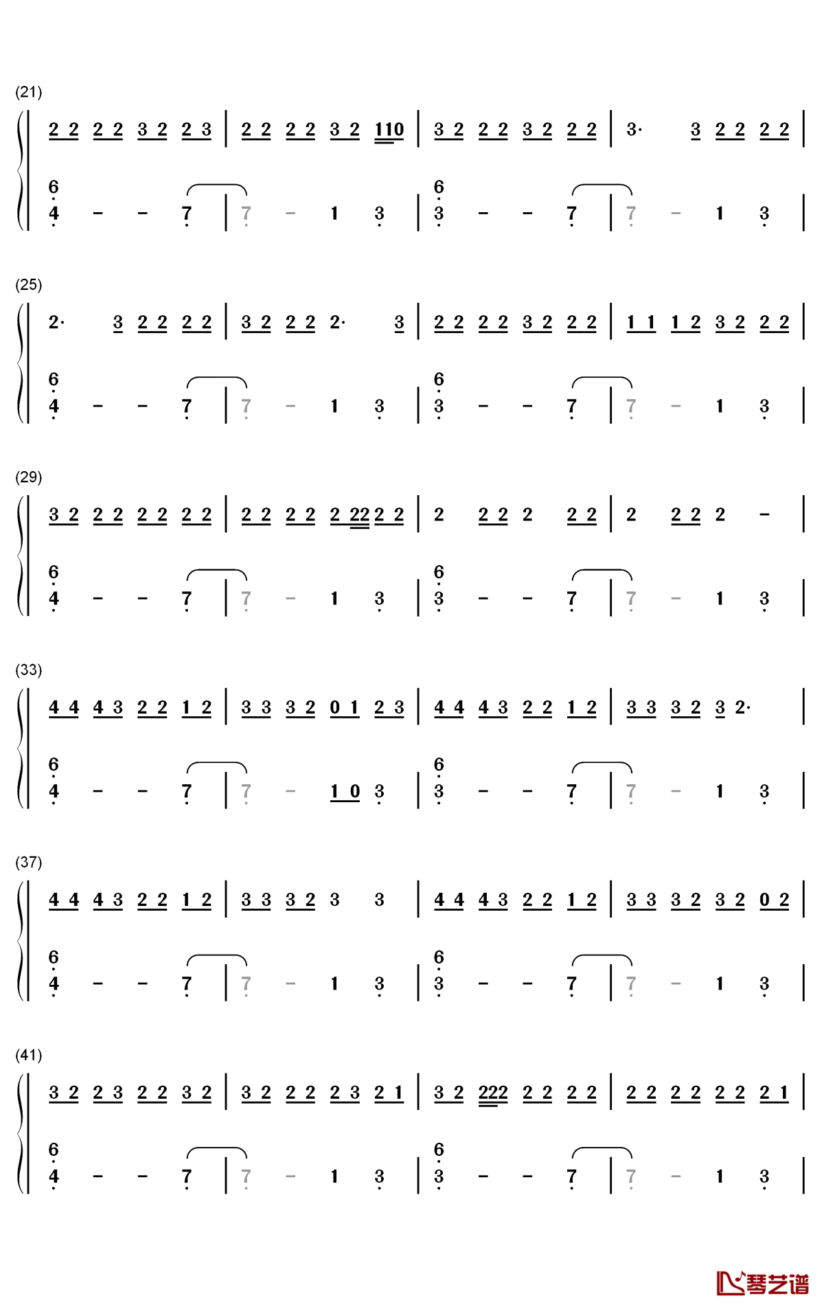 Emotionally Scarred钢琴简谱-数字双手-Lil Baby2