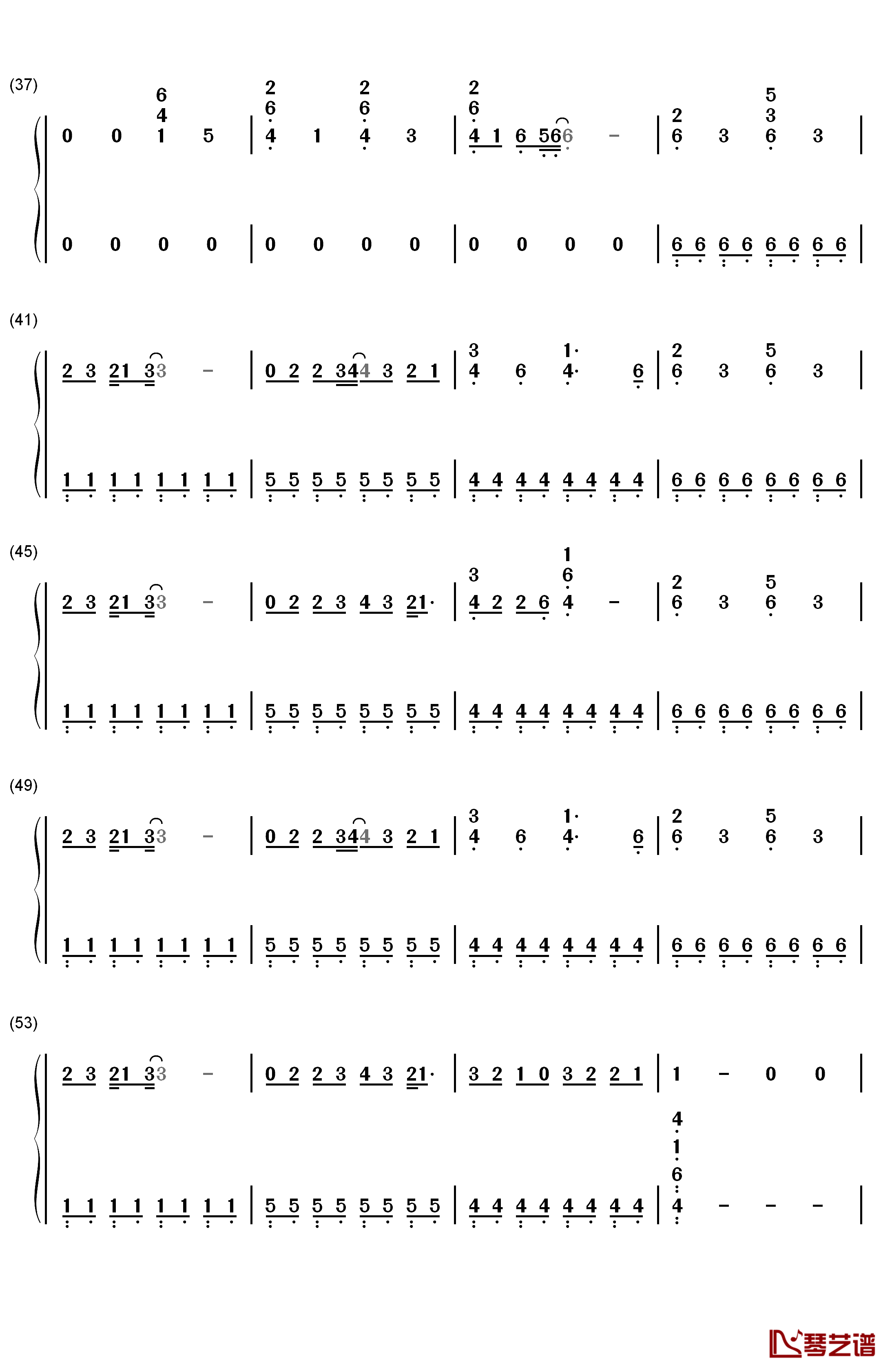 Counting Stars钢琴简谱-数字双手-OneRepublic3