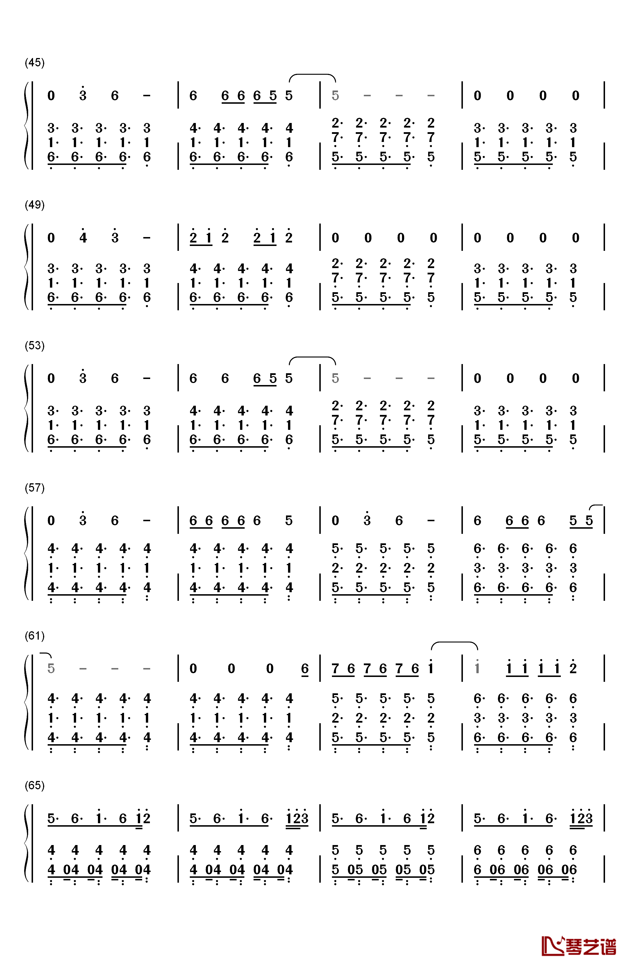 This Is What You Came For钢琴简谱-数字双手-Calvin Harris3