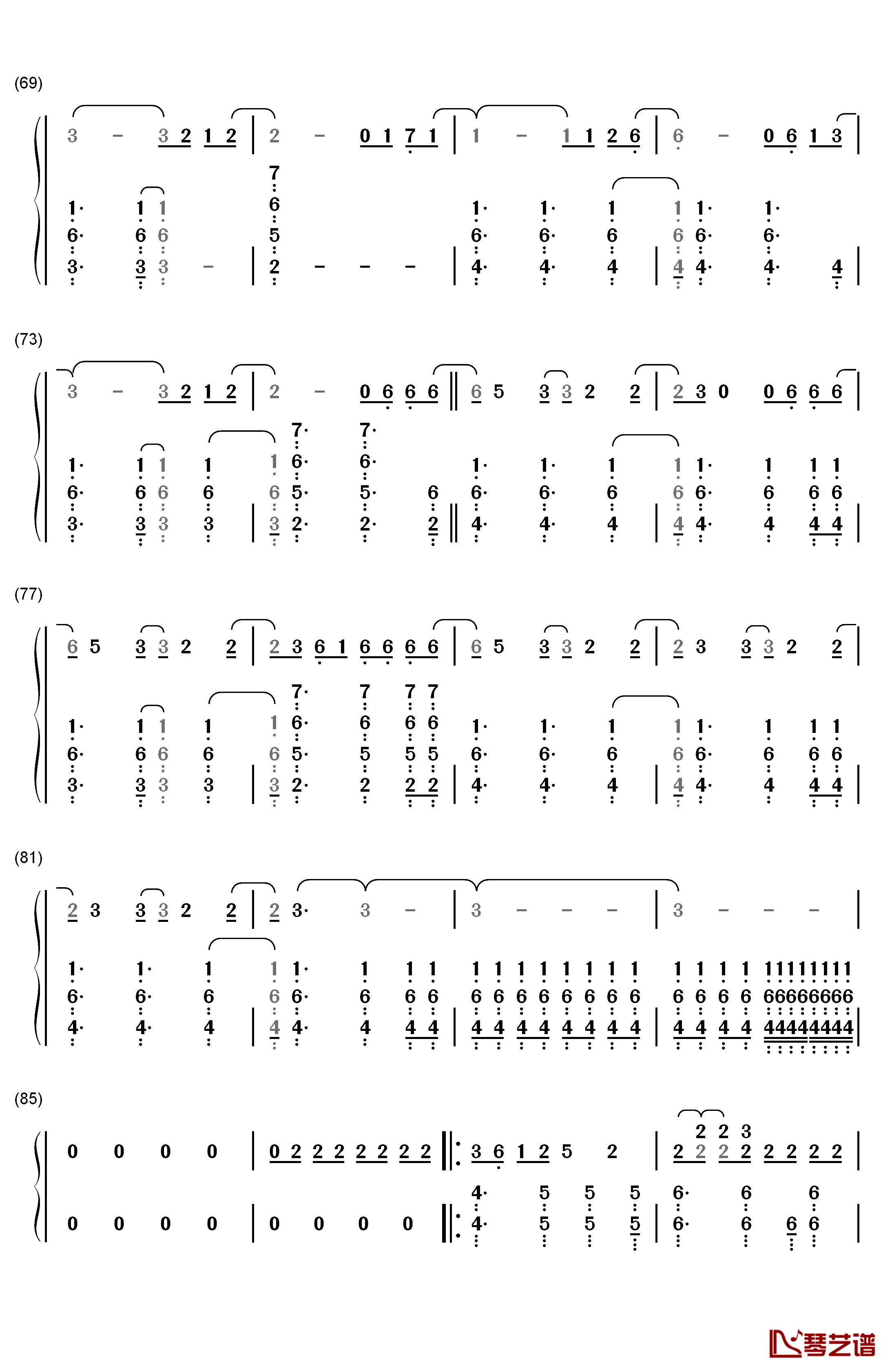 On My Mind钢琴简谱-数字双手-Ellie Goulding4