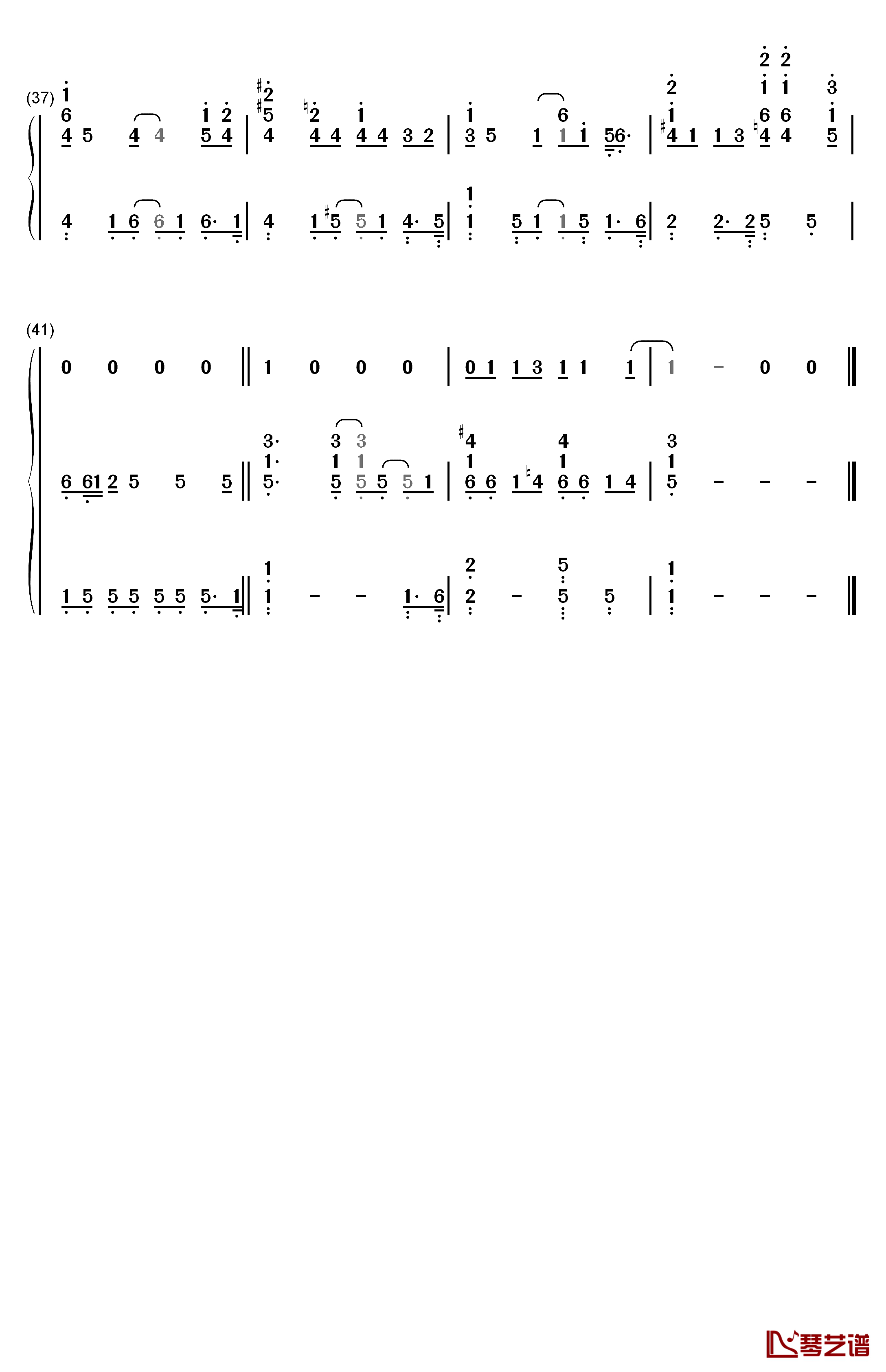 make you feel my love钢琴简谱-数字双手-Adele4