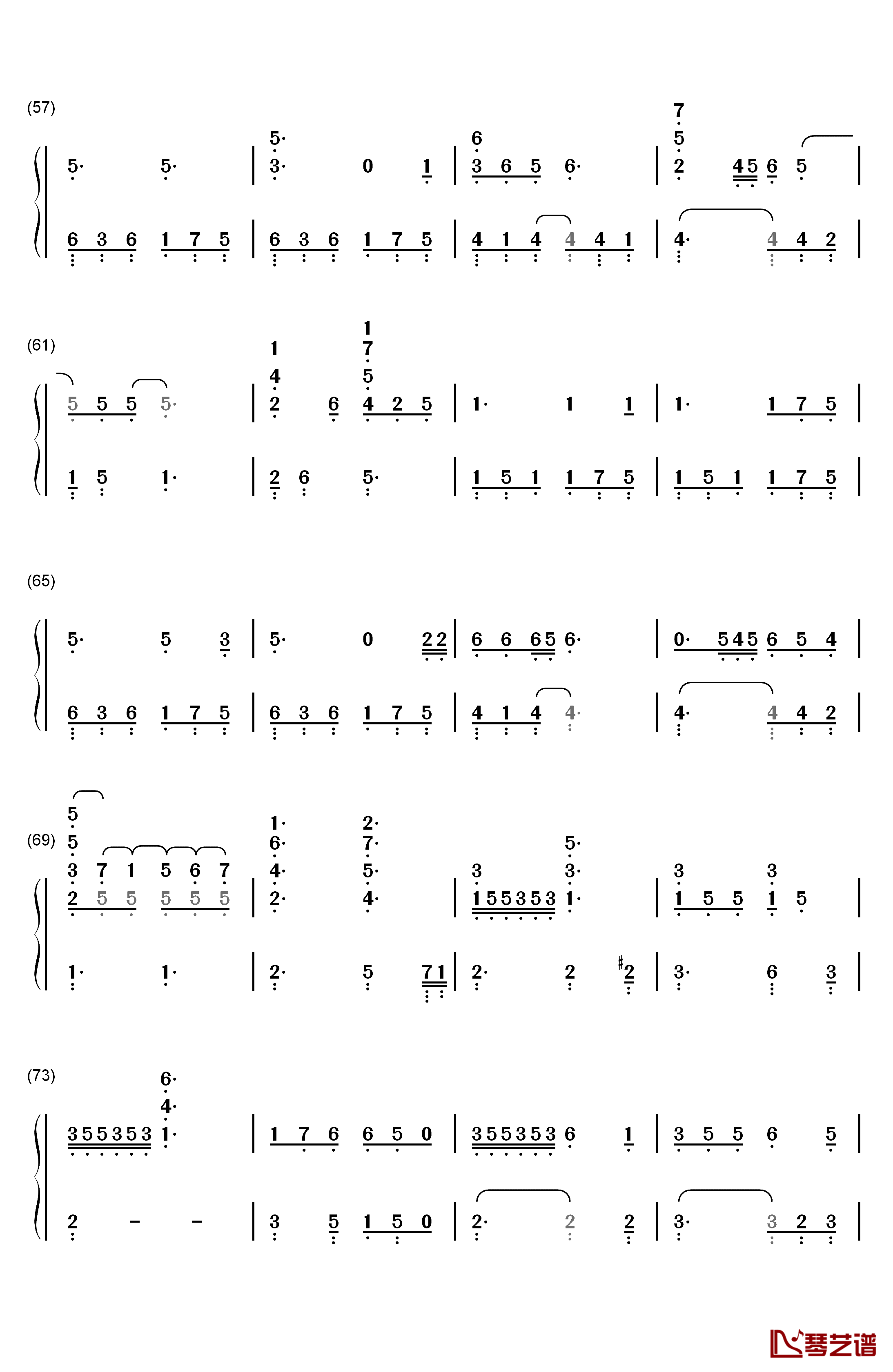 I Have Nothing钢琴简谱-数字双手-Whitney Houston4