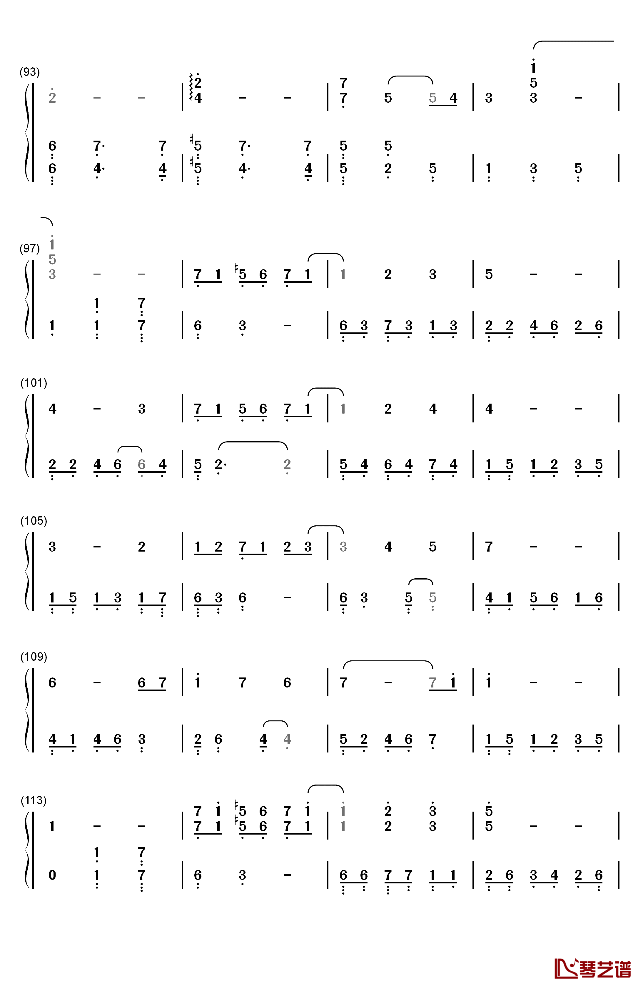 Waltz In The Evening Glow钢琴简谱-数字双手-加古隆5