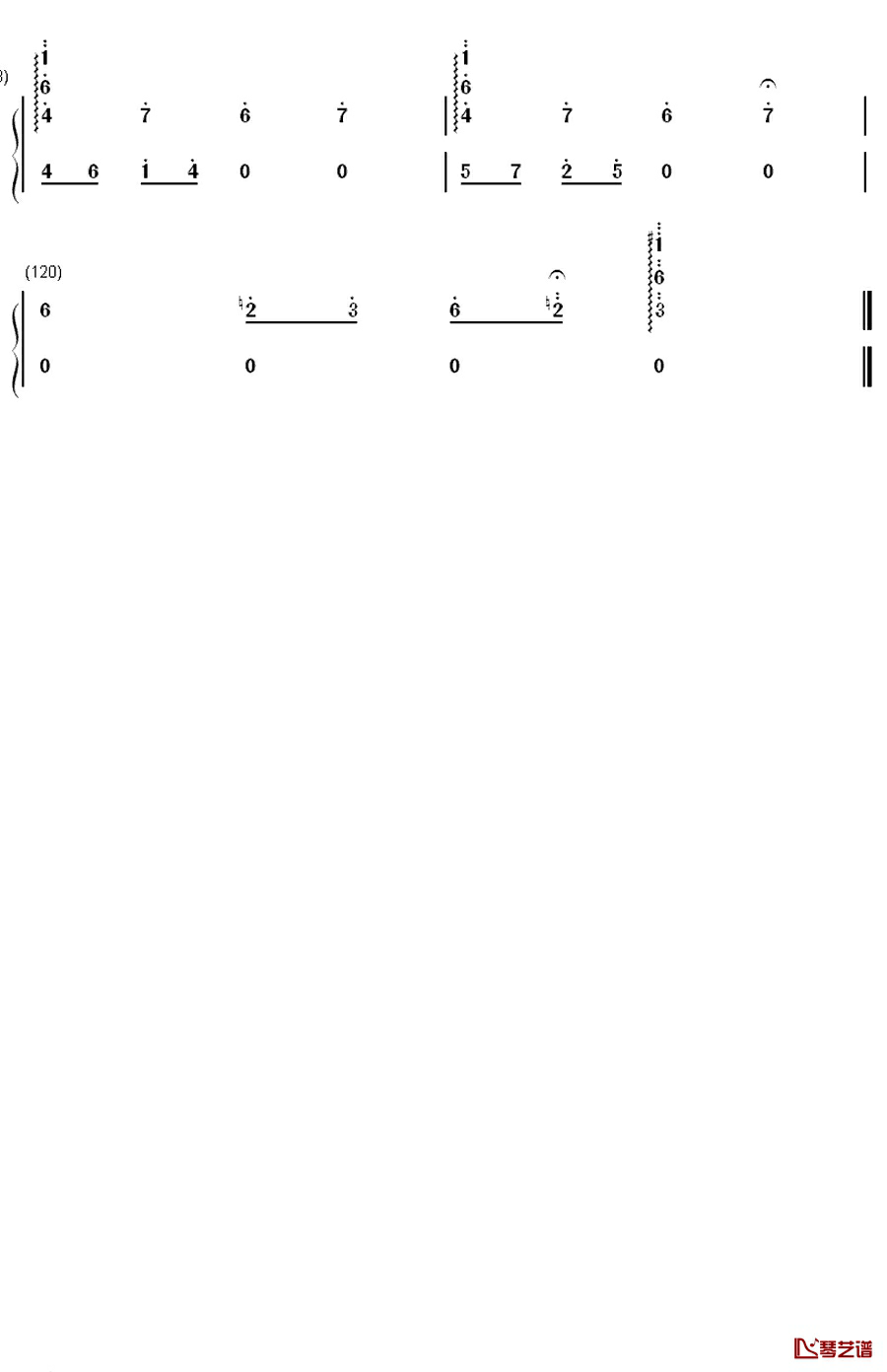 ネクロファンタジア钢琴简谱-数字双手-东方Project8