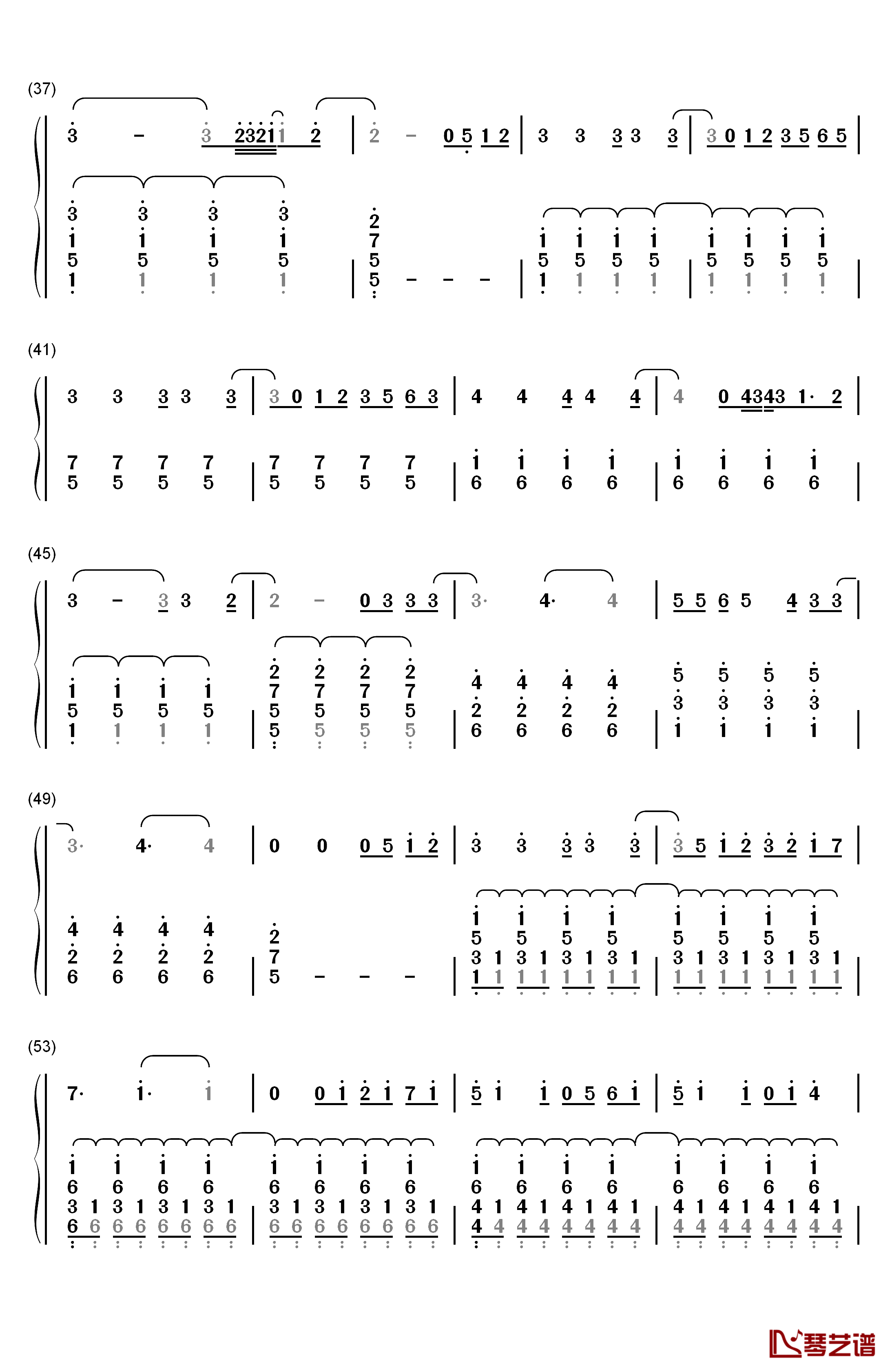 Secret Love Song钢琴简谱-数字双手-Little Mix3