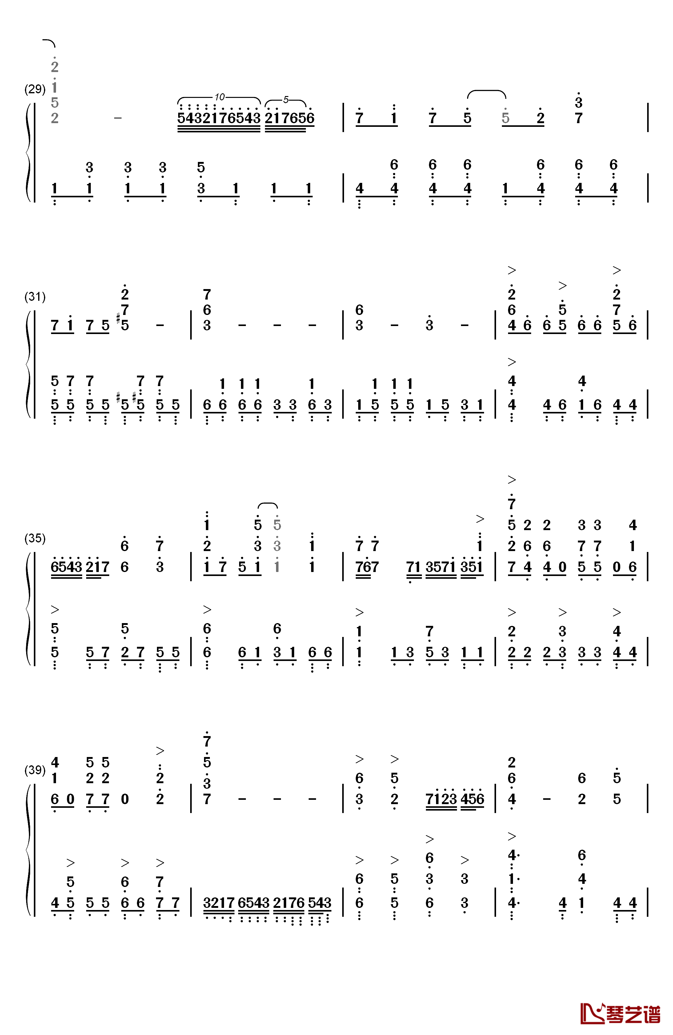 HYDRA钢琴简谱-数字双手-MYTH&ROID3