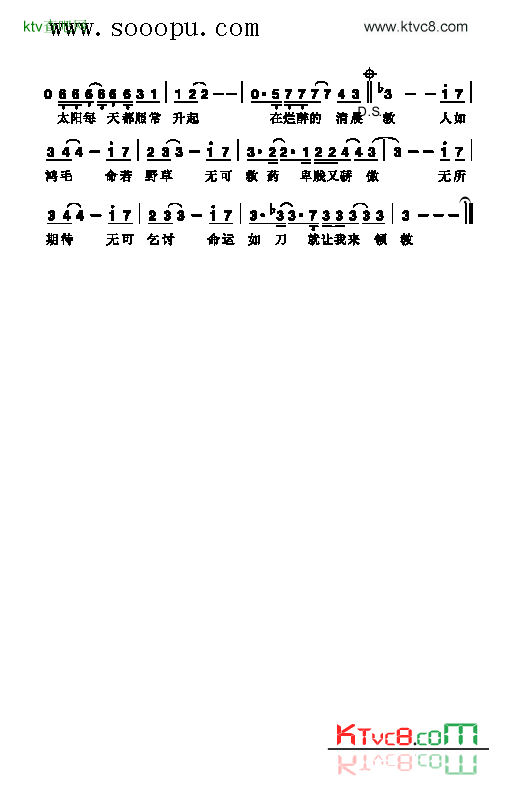 傲慢的上校歌曲类简谱简谱-朴树演唱1