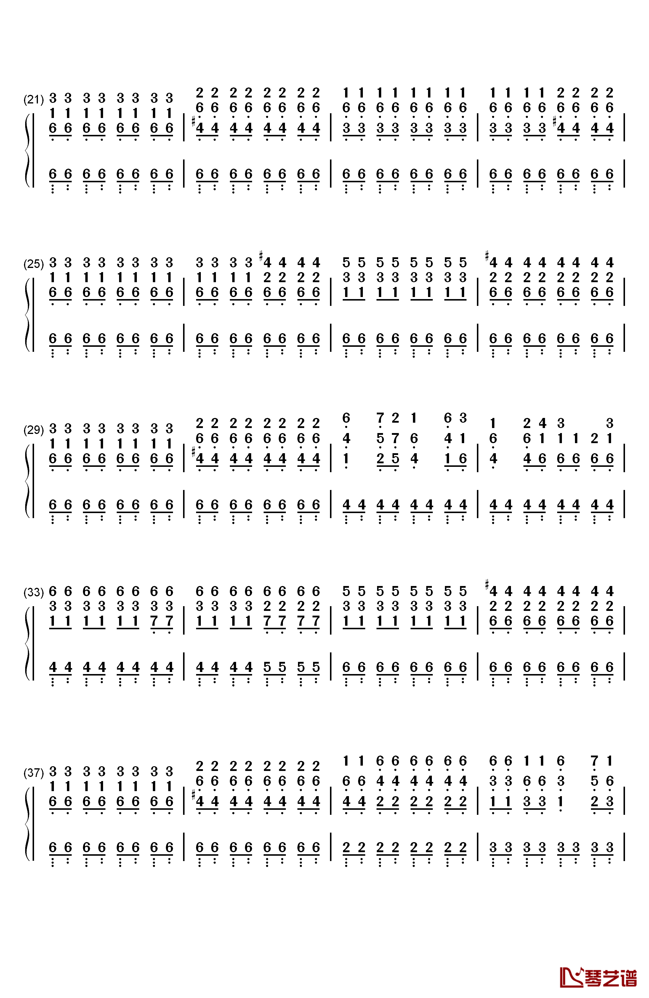 The Man With The Machine Gun钢琴简谱-数字双手-植松伸夫2
