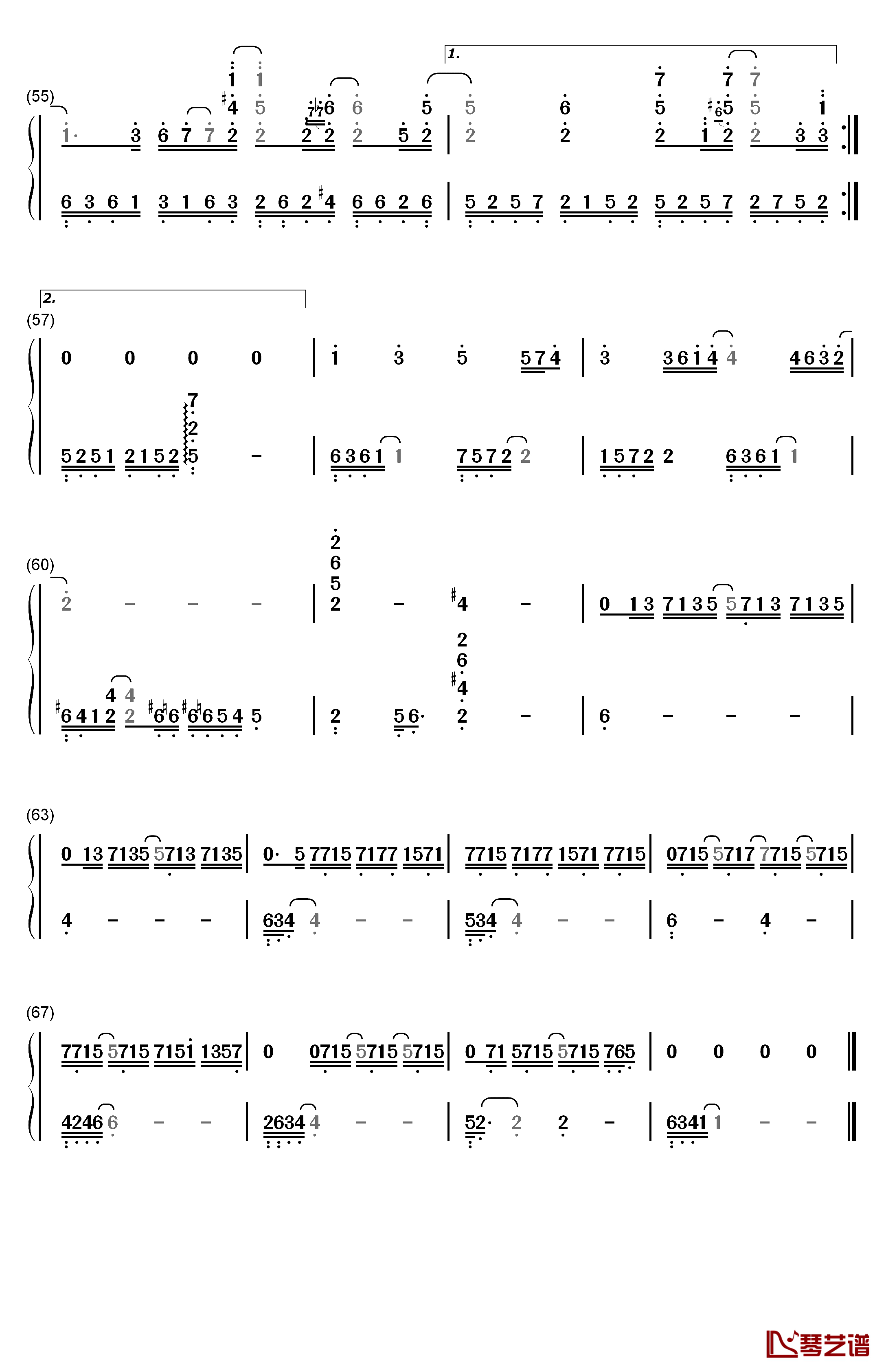 I Do钢琴简谱-数字双手-菅野洋子5