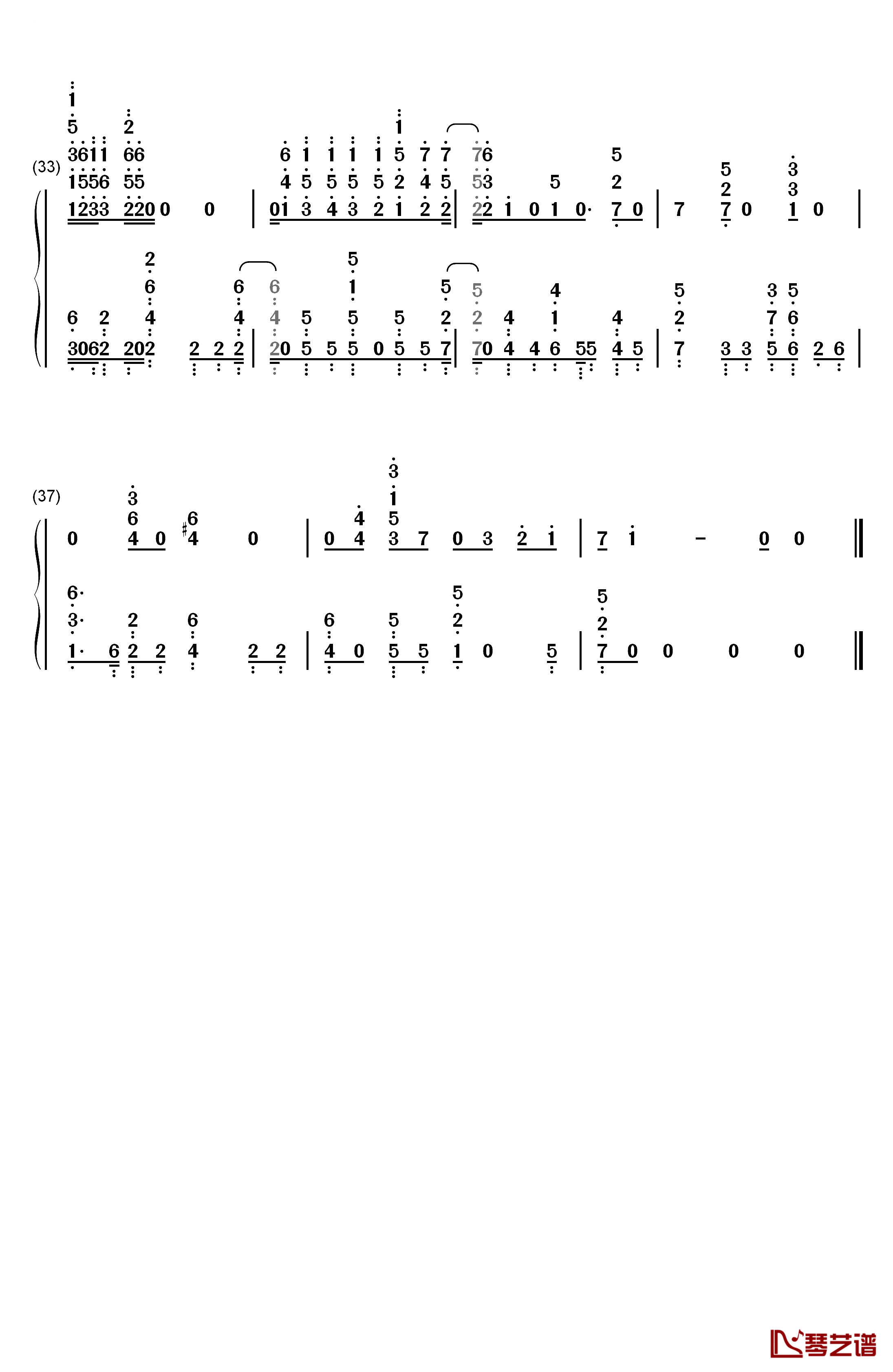 Can't You Say钢琴简谱-数字双手-Roys3