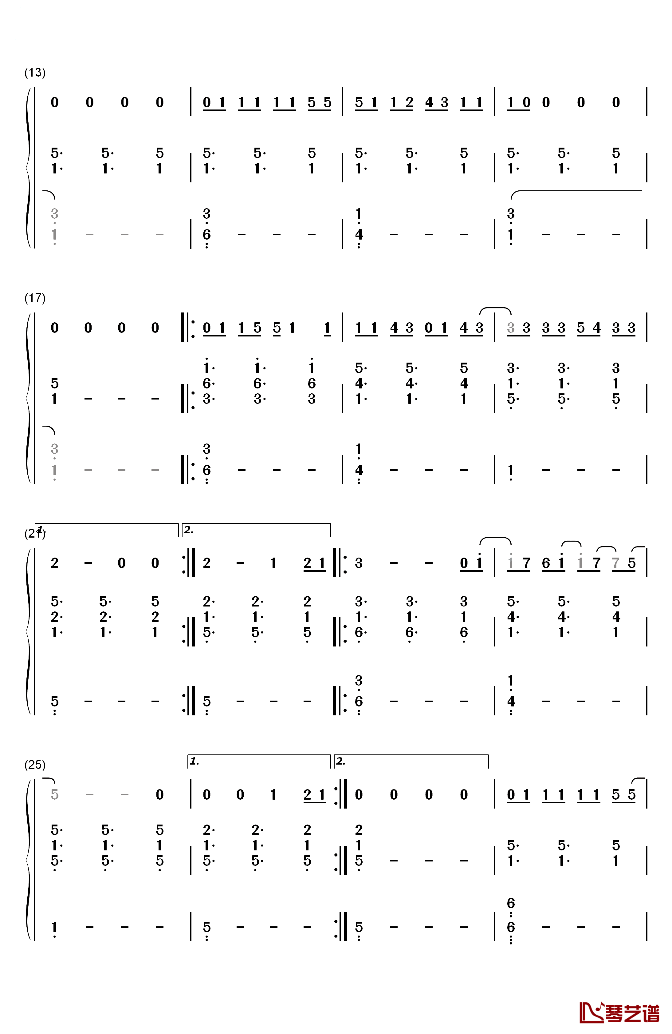 When We're Old钢琴简谱-数字双手-Ieva Zasimauskaitè2