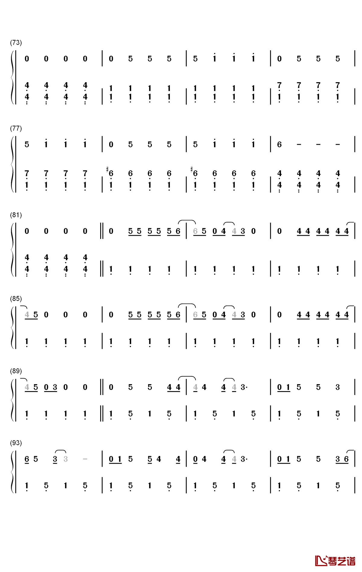 Canyon Moon钢琴简谱-数字双手-Harry Styles4