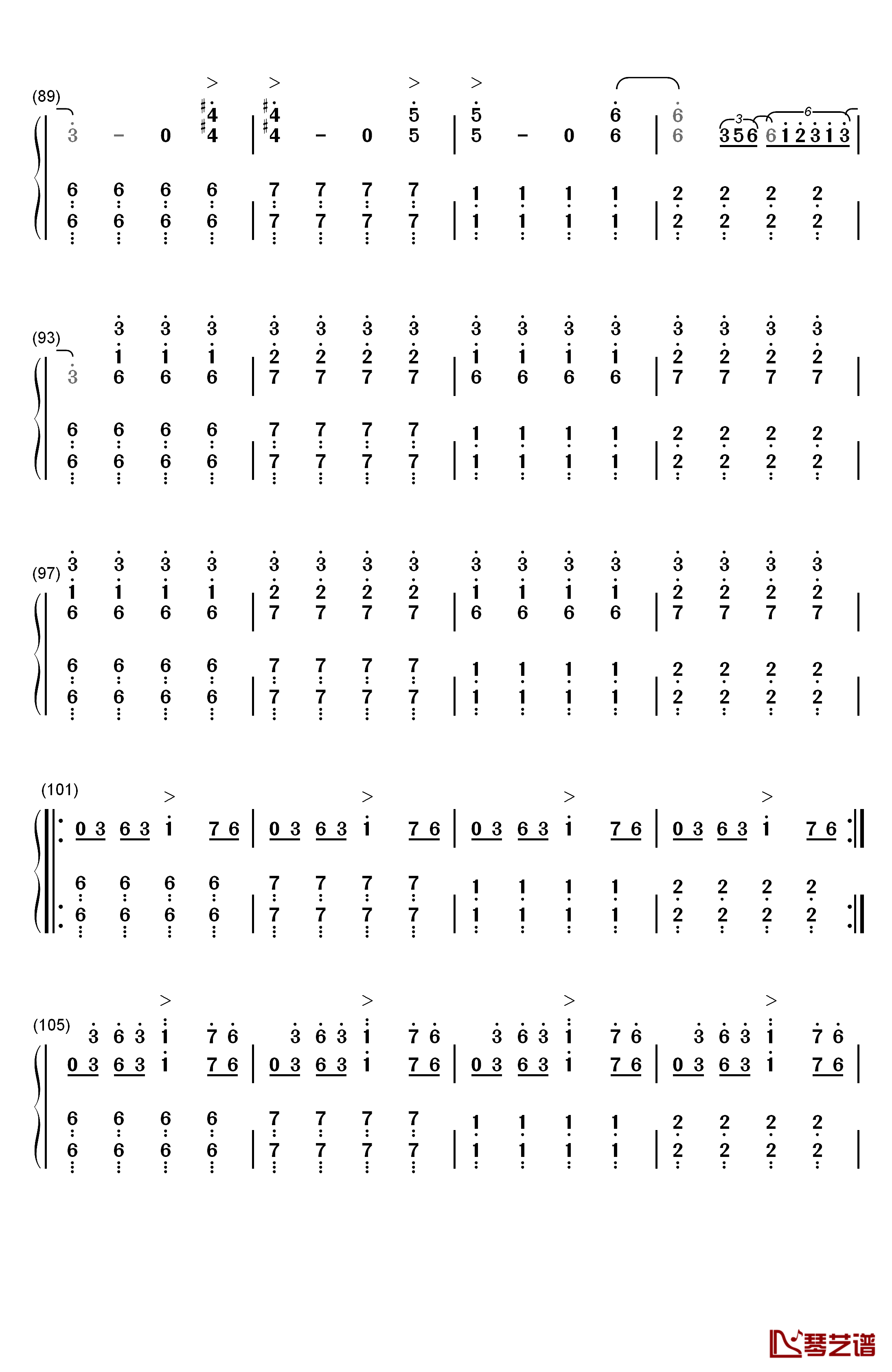 Clubbed to Death钢琴简谱-数字双手-Rob Dougan5