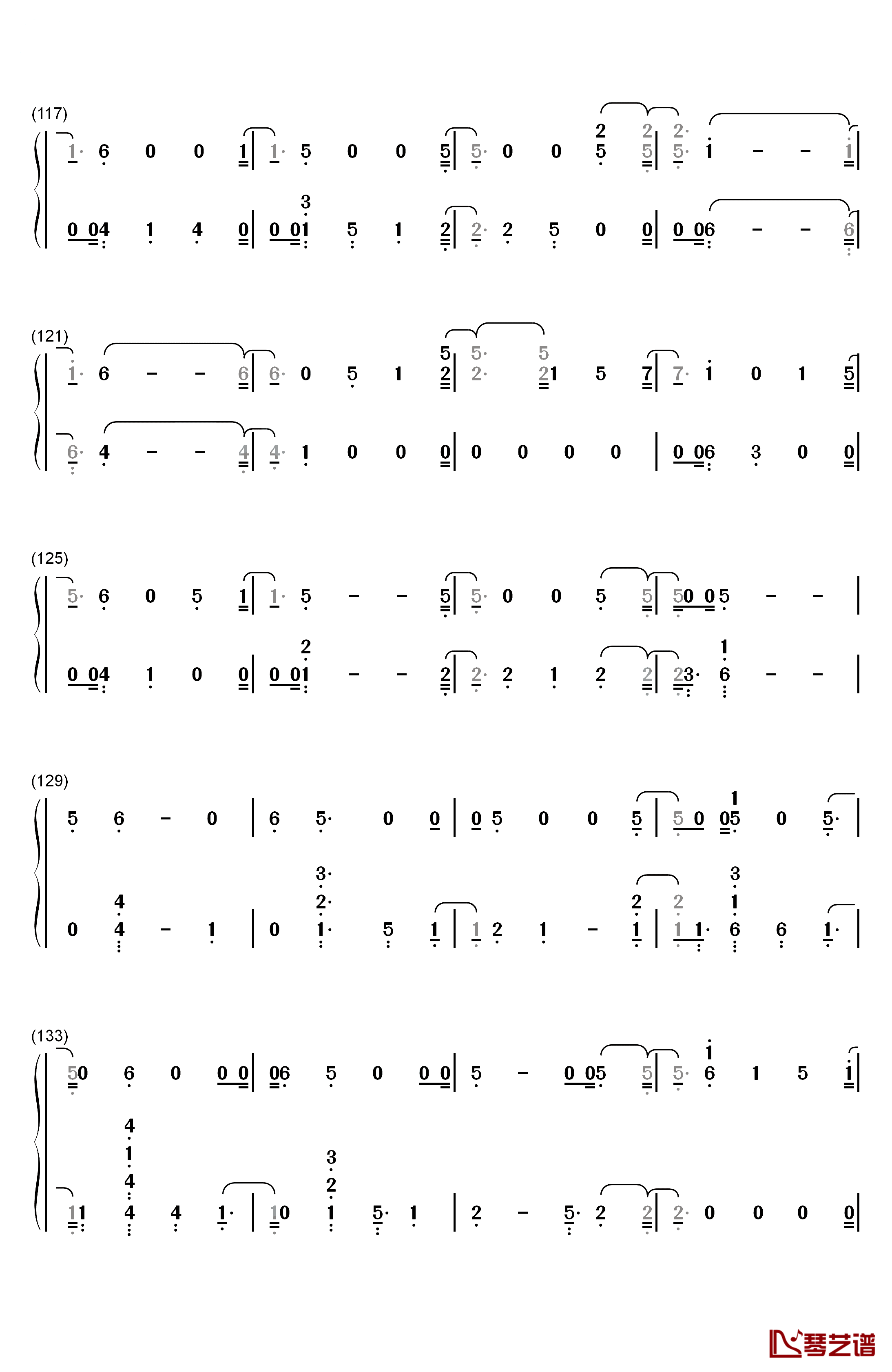 Back to You钢琴简谱-数字双手-Selena Gomez7