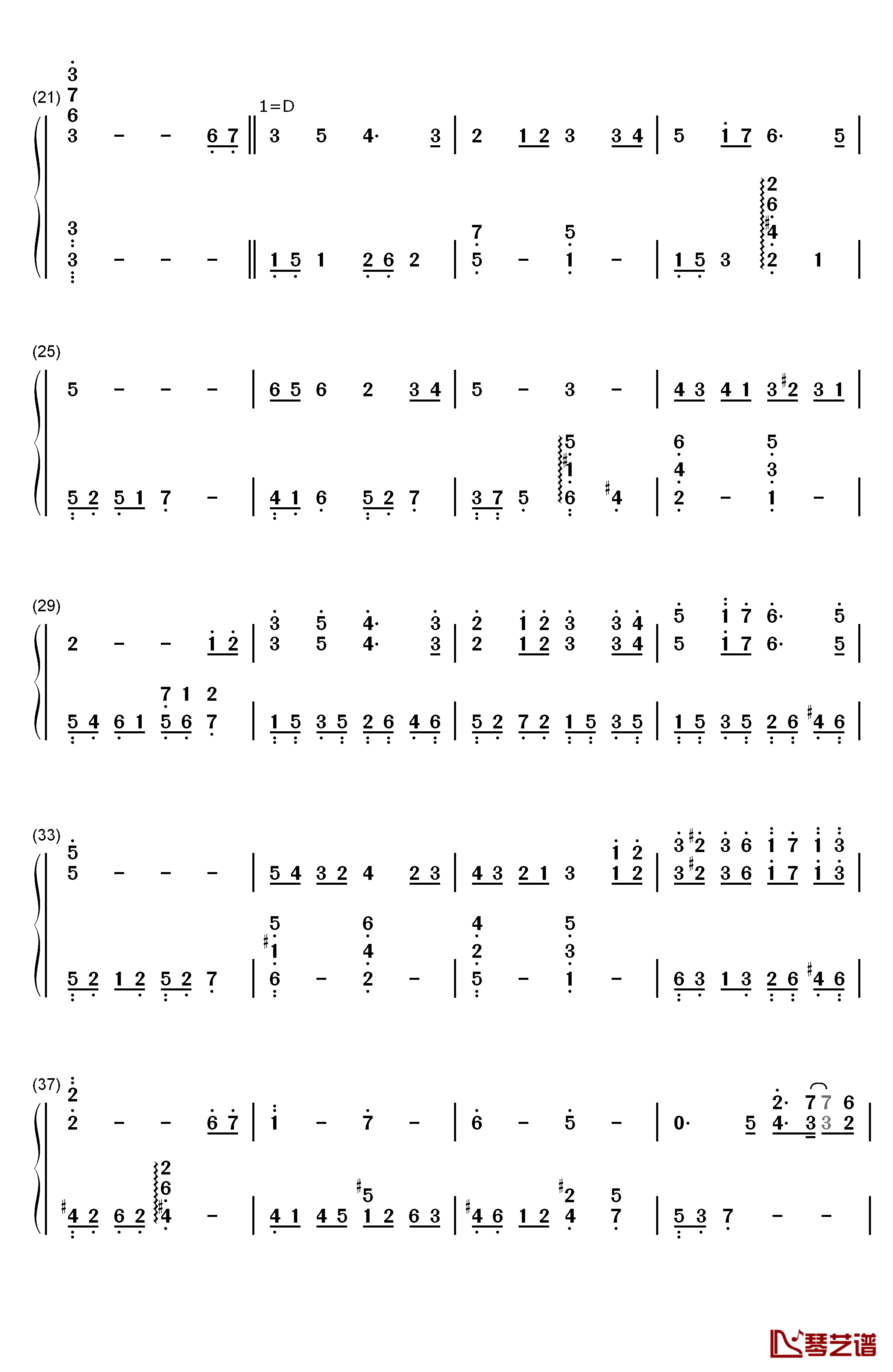 Dear Friends钢琴简谱-数字双手-植松伸夫2