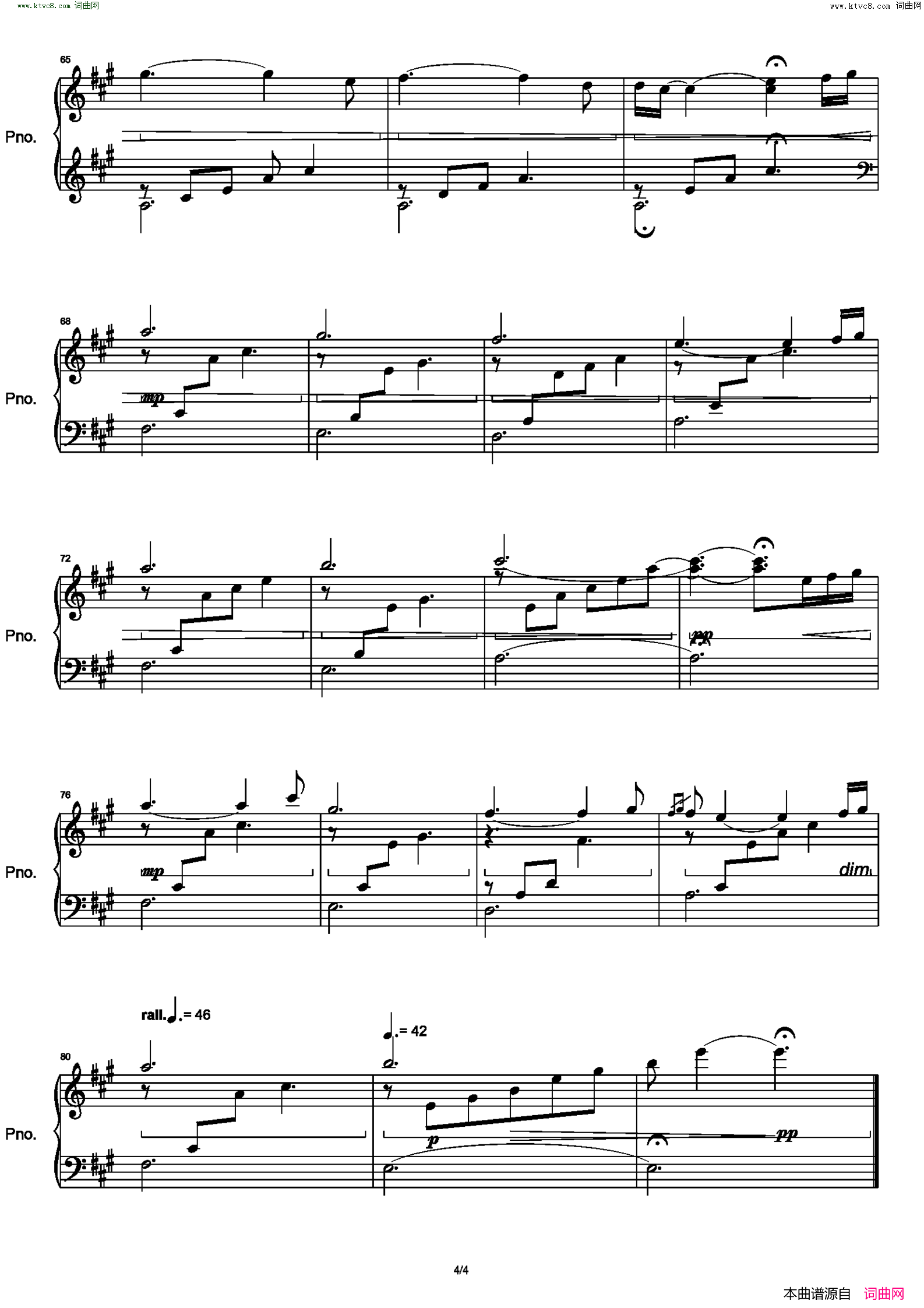 Fairytale简谱-Ludovico Einaudi演唱-作曲：Ludovico Einaudi词曲1