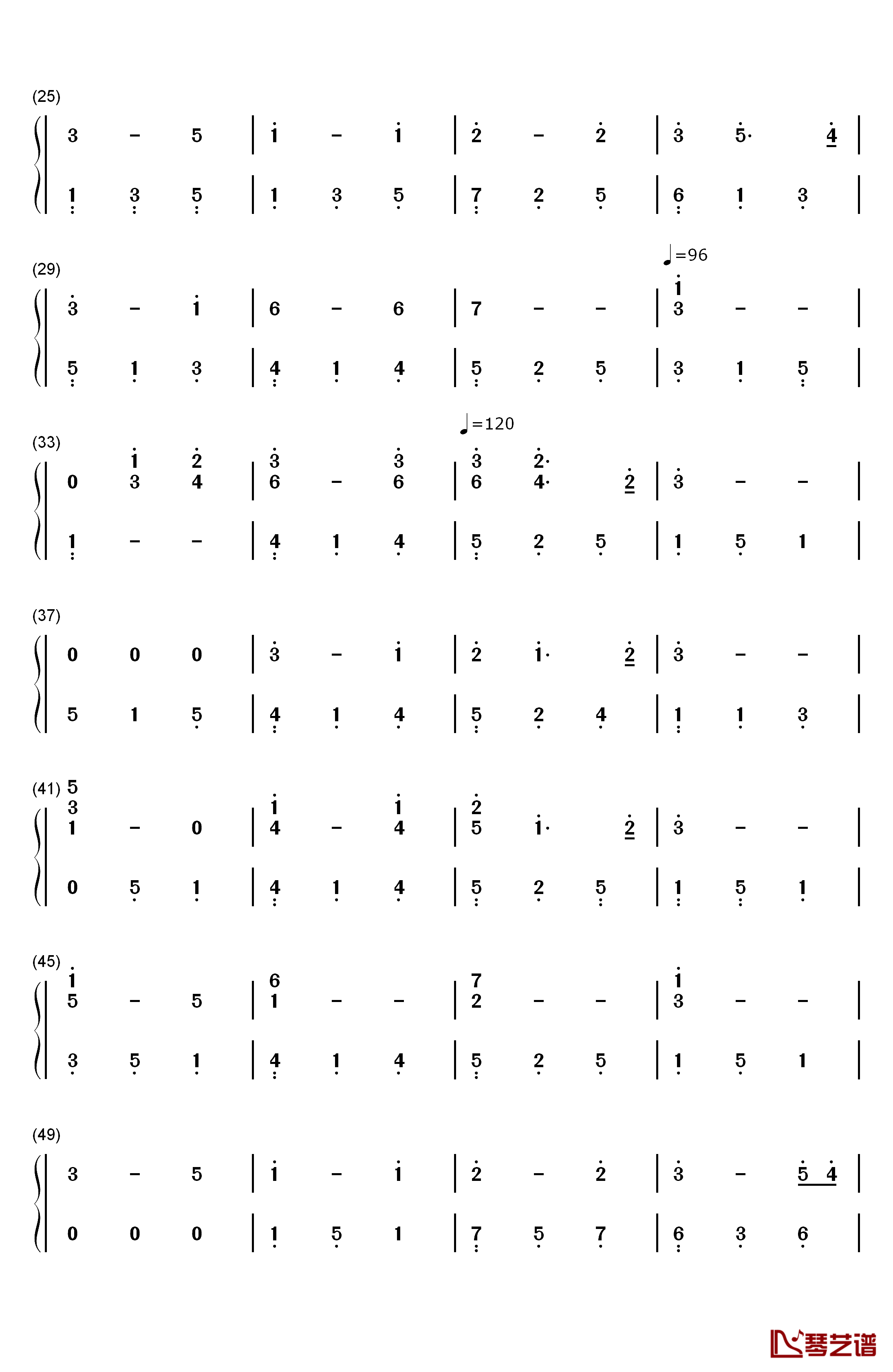 拥有Masbfca钢琴简谱-数字双手-几米2